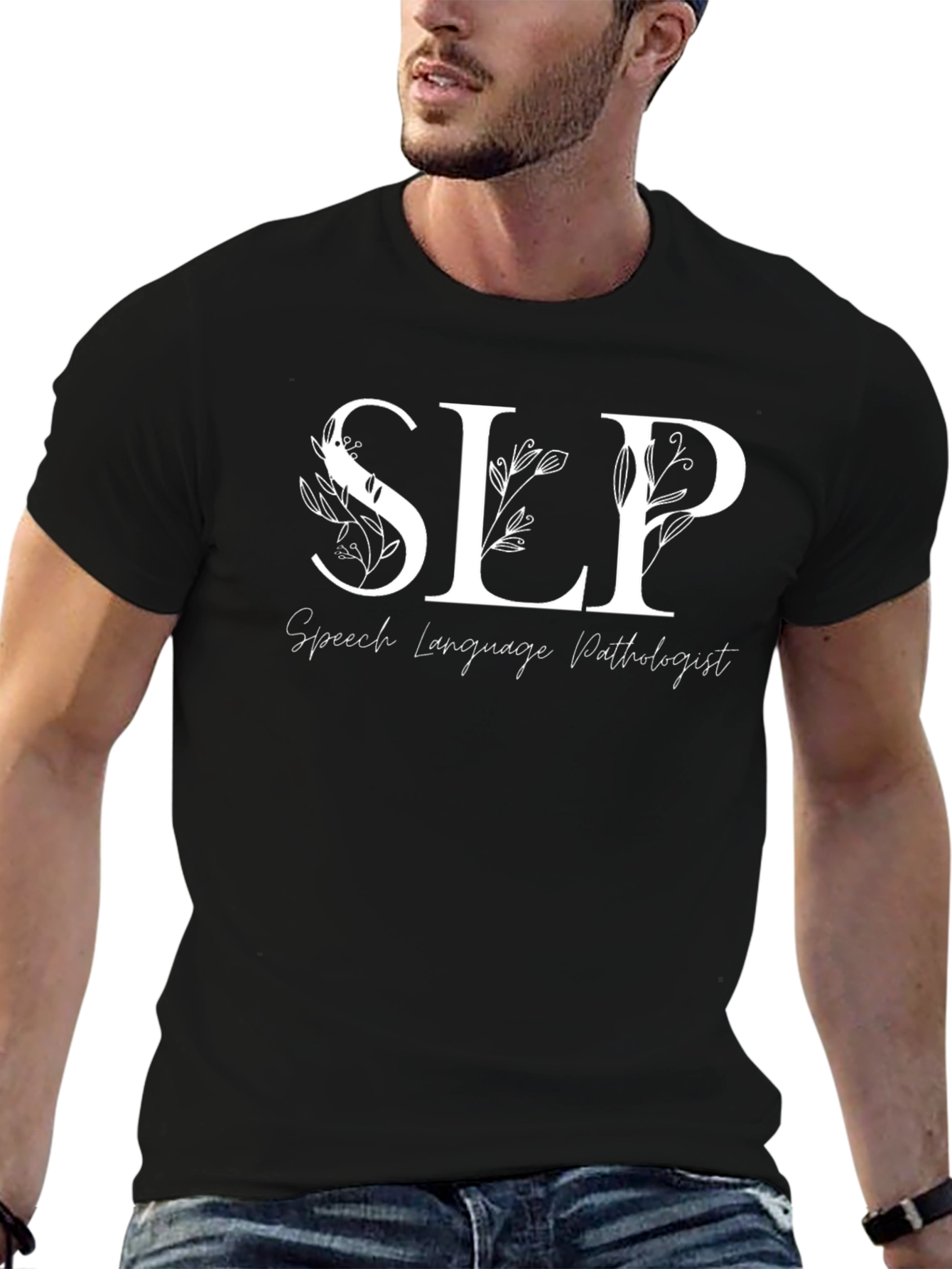 SLP Speech Language Pathologist Floral T-Shirt