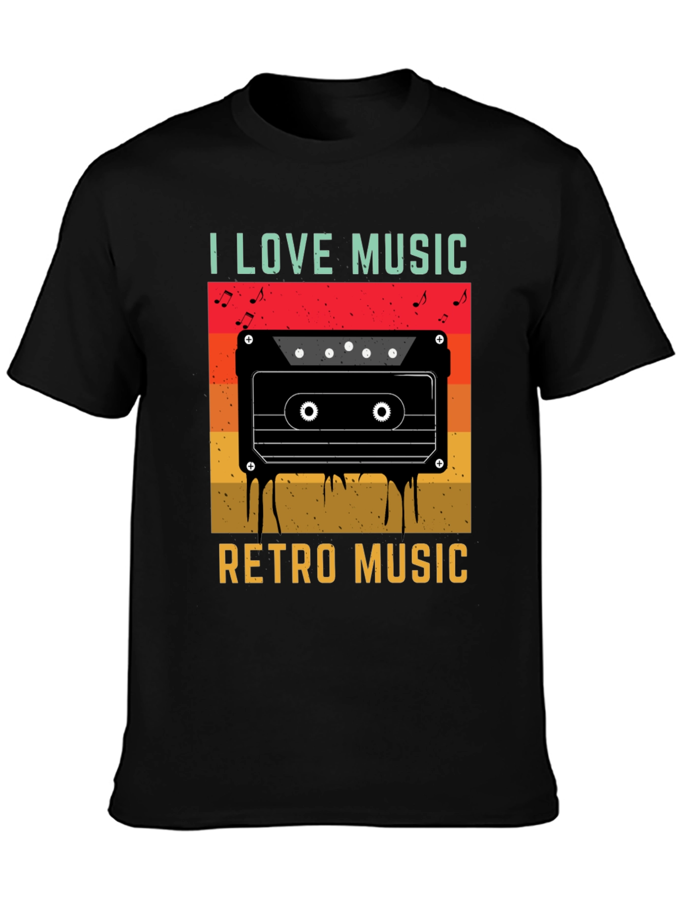 I Love Music Retro Cassette T-Shirt