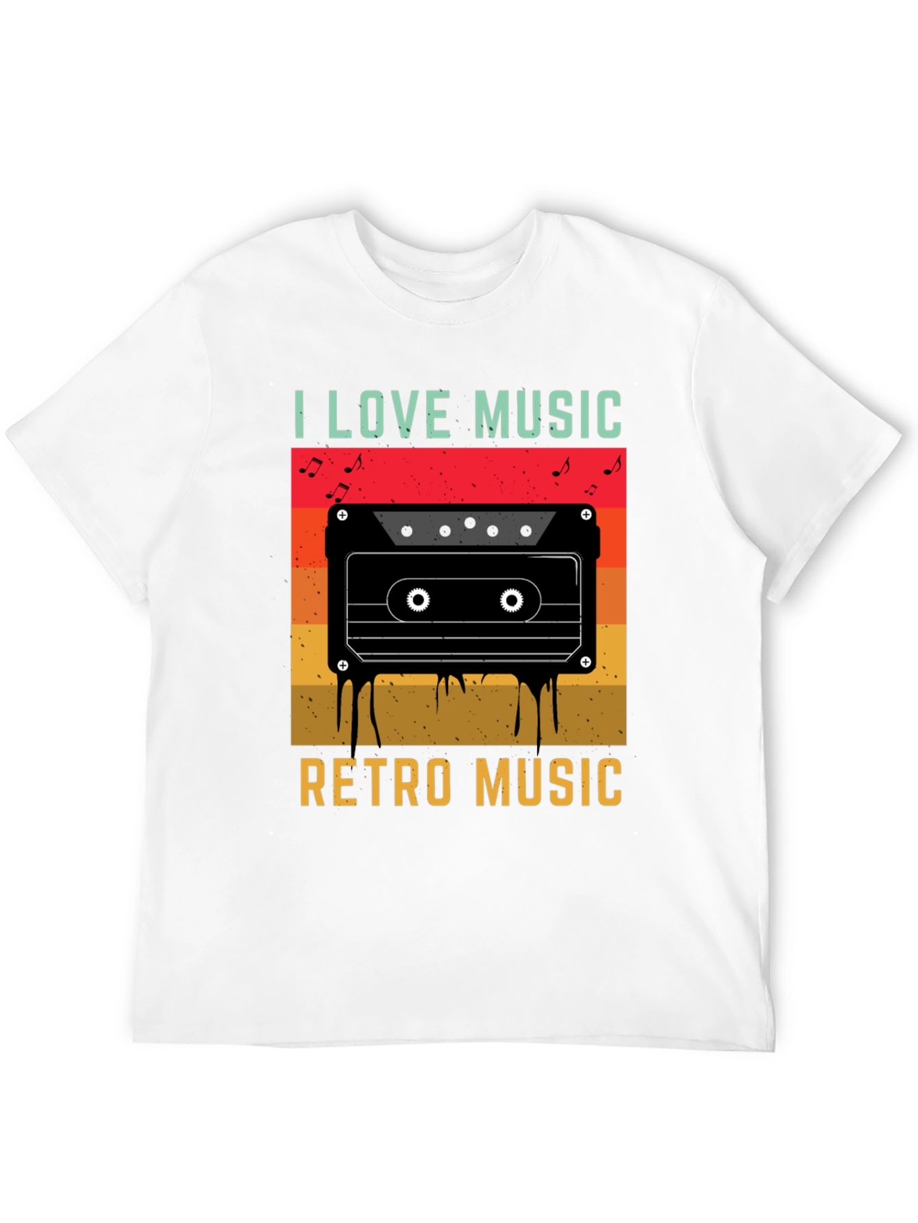 I Love Music Retro Cassette T-Shirt