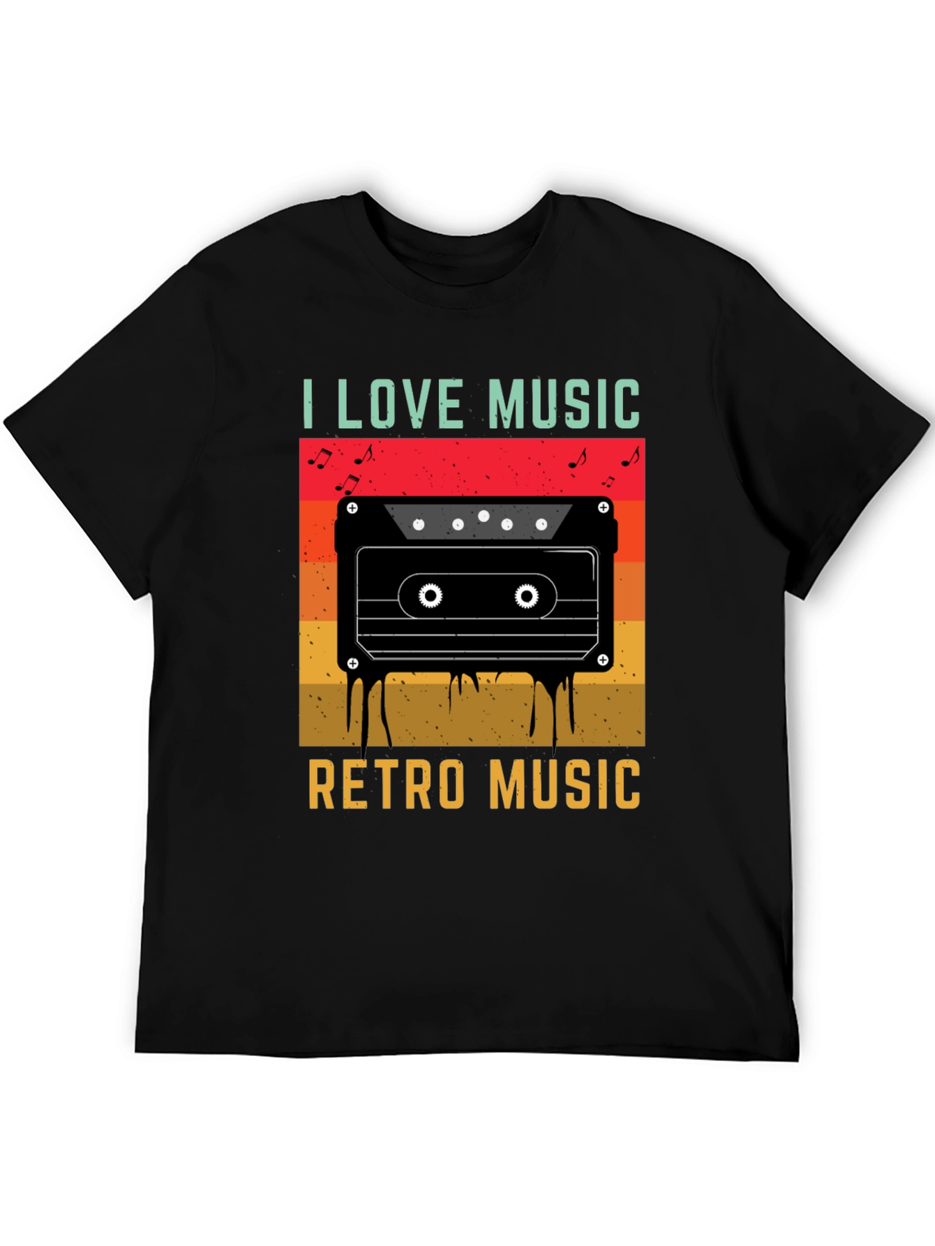 I Love Music Retro Cassette T-Shirt