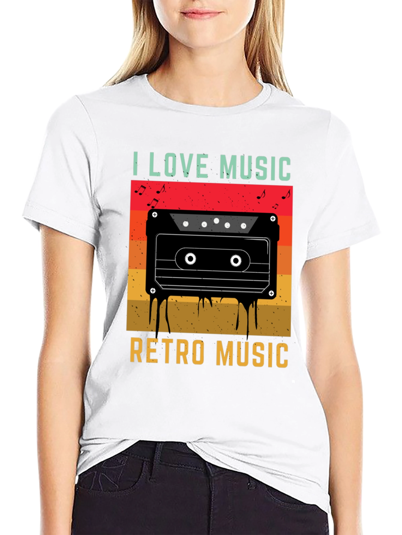I Love Music Retro Cassette T-Shirt