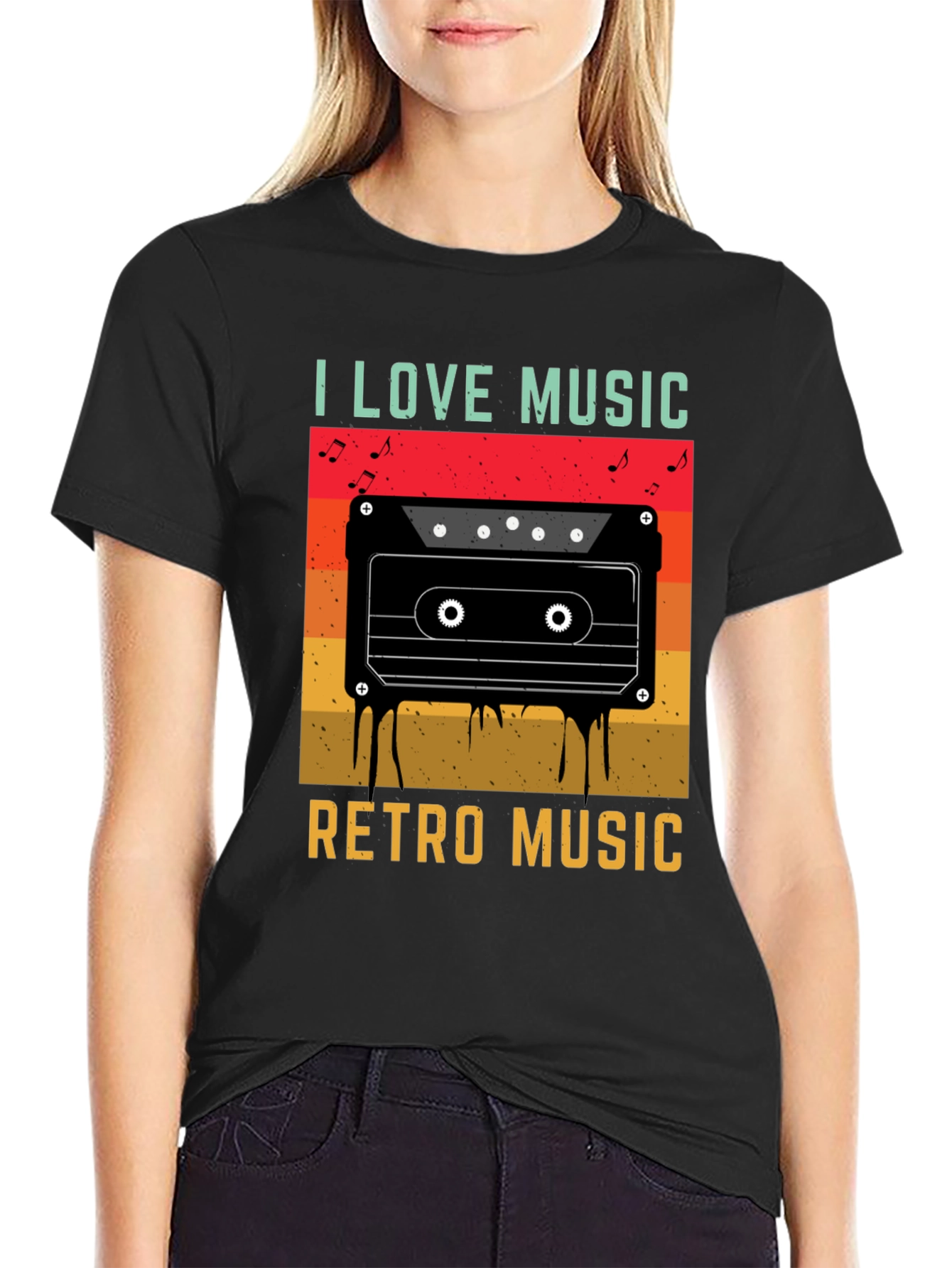 I Love Music Retro Cassette T-Shirt