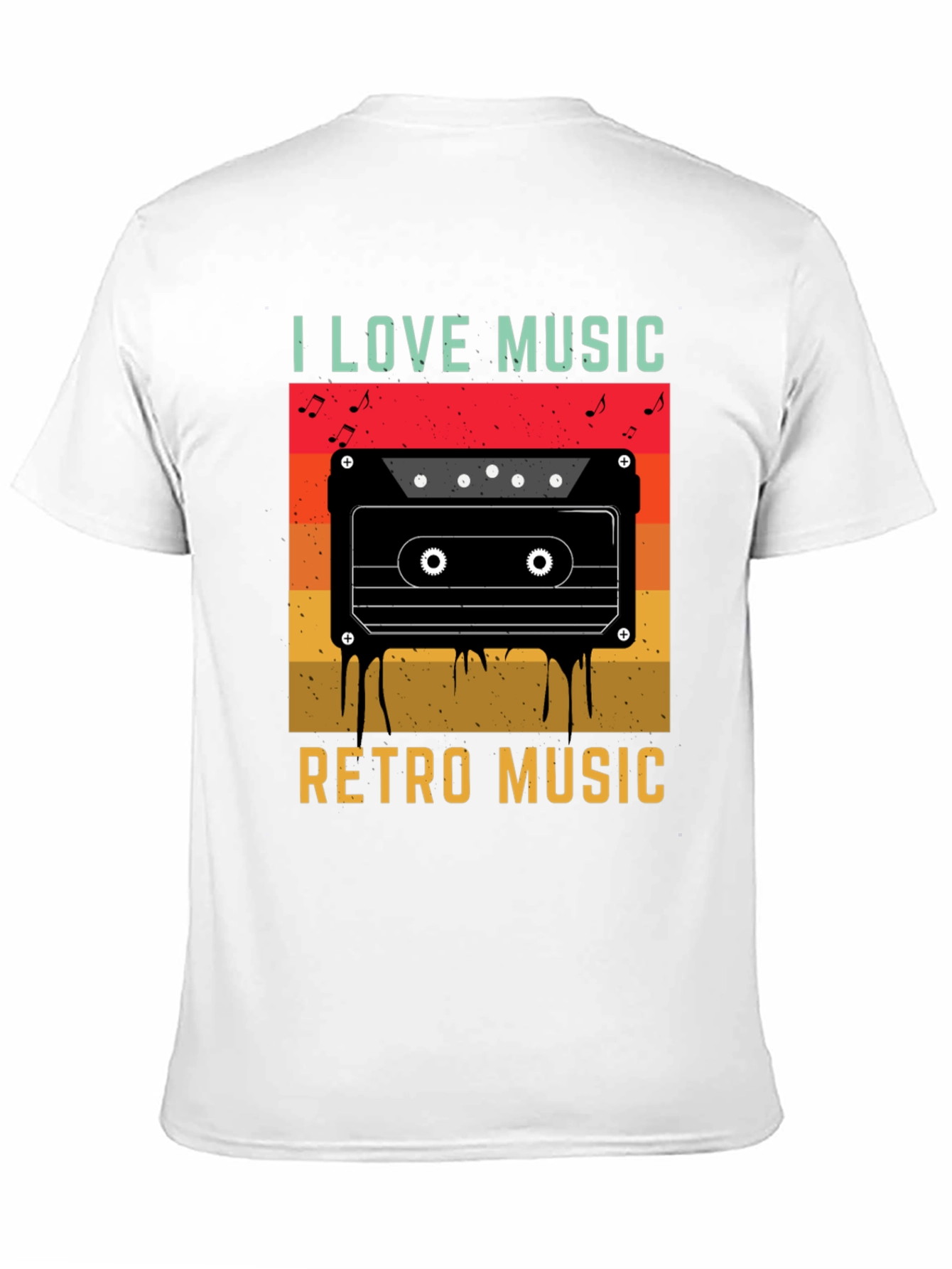 I Love Music Retro Cassette T-Shirt