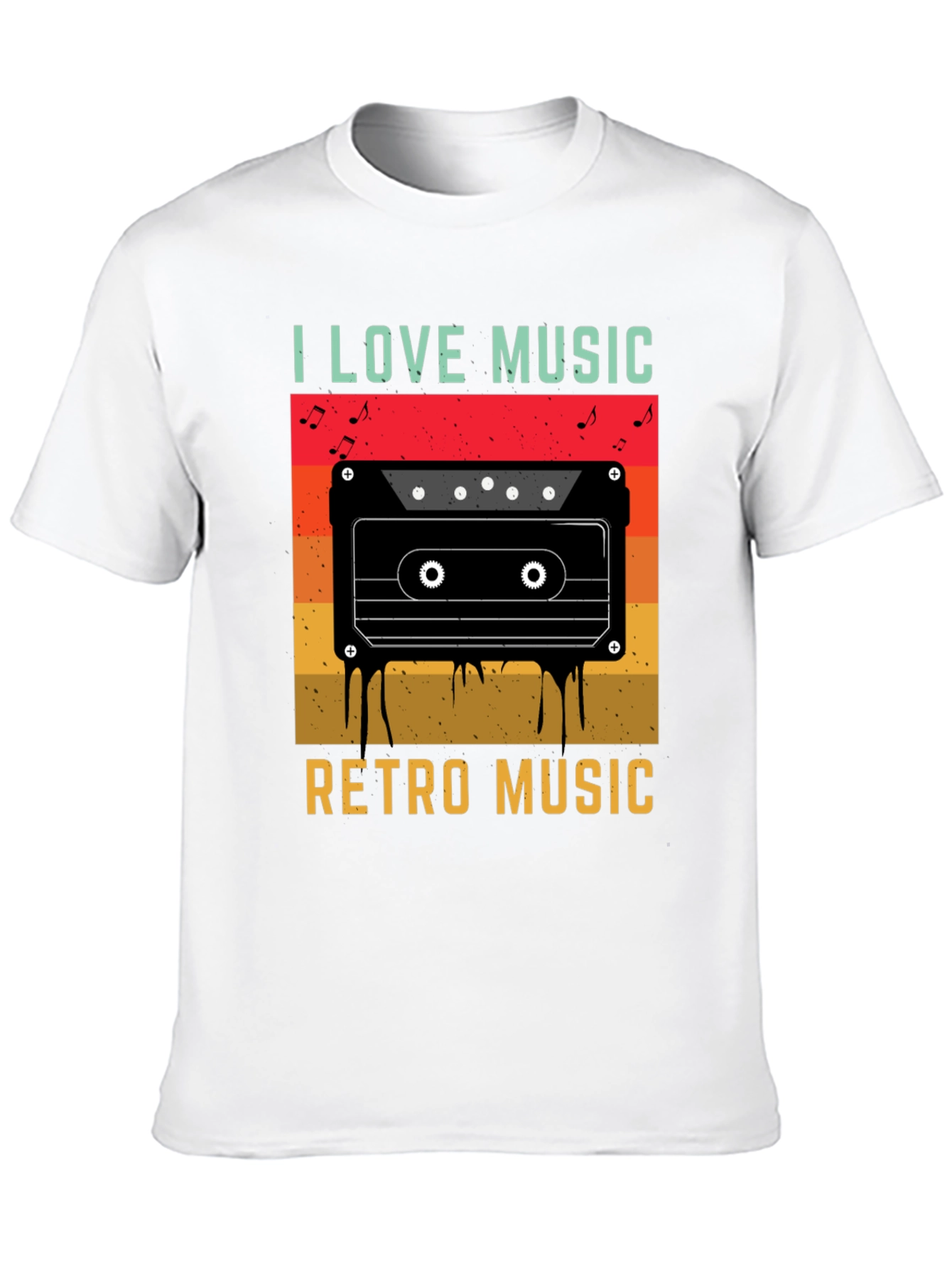 I Love Music Retro Cassette T-Shirt