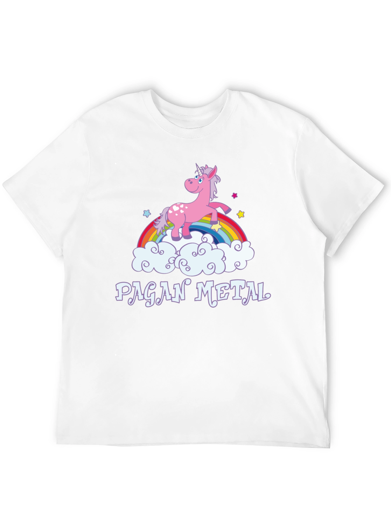 Pagan Metal Unicorn Rainbow T-Shirt