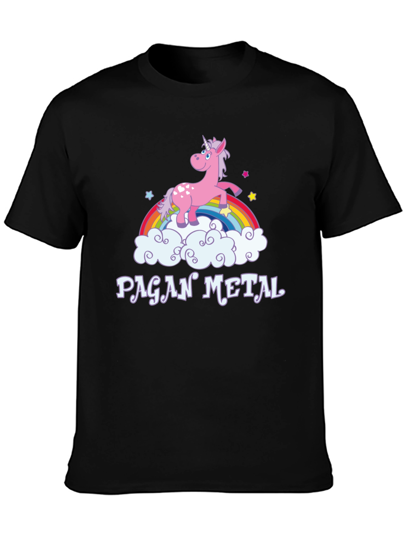 Pagan Metal Unicorn Rainbow T-Shirt