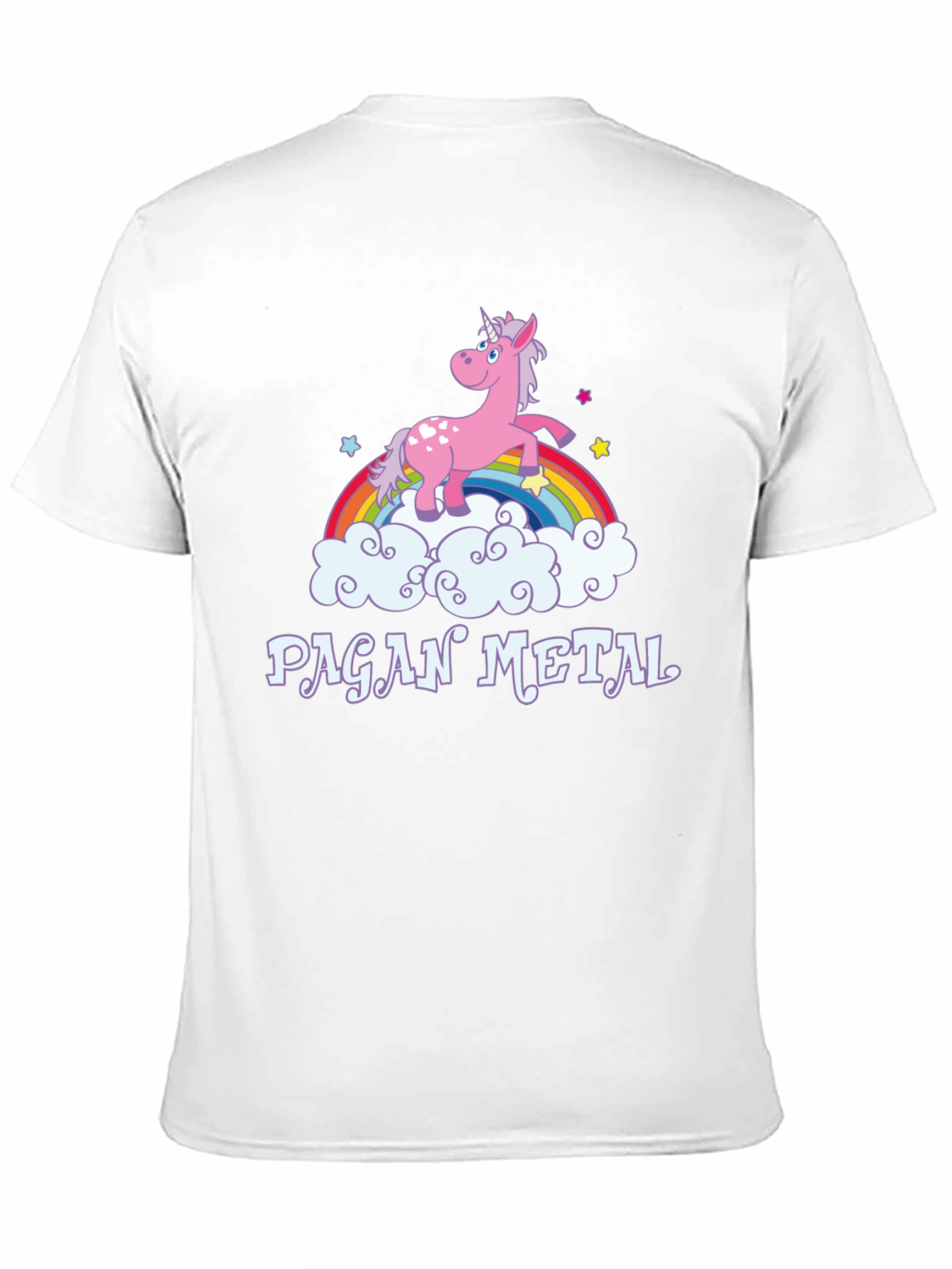 Pagan Metal Unicorn Rainbow T-Shirt