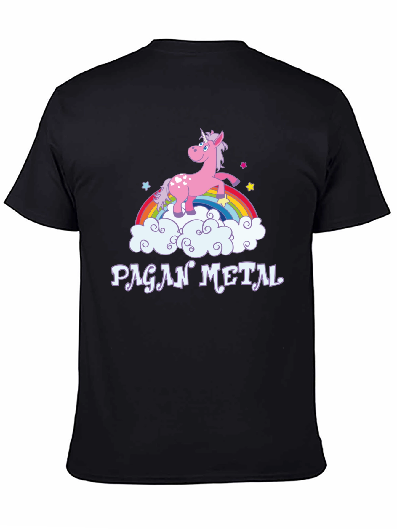 Pagan Metal Unicorn Rainbow T-Shirt