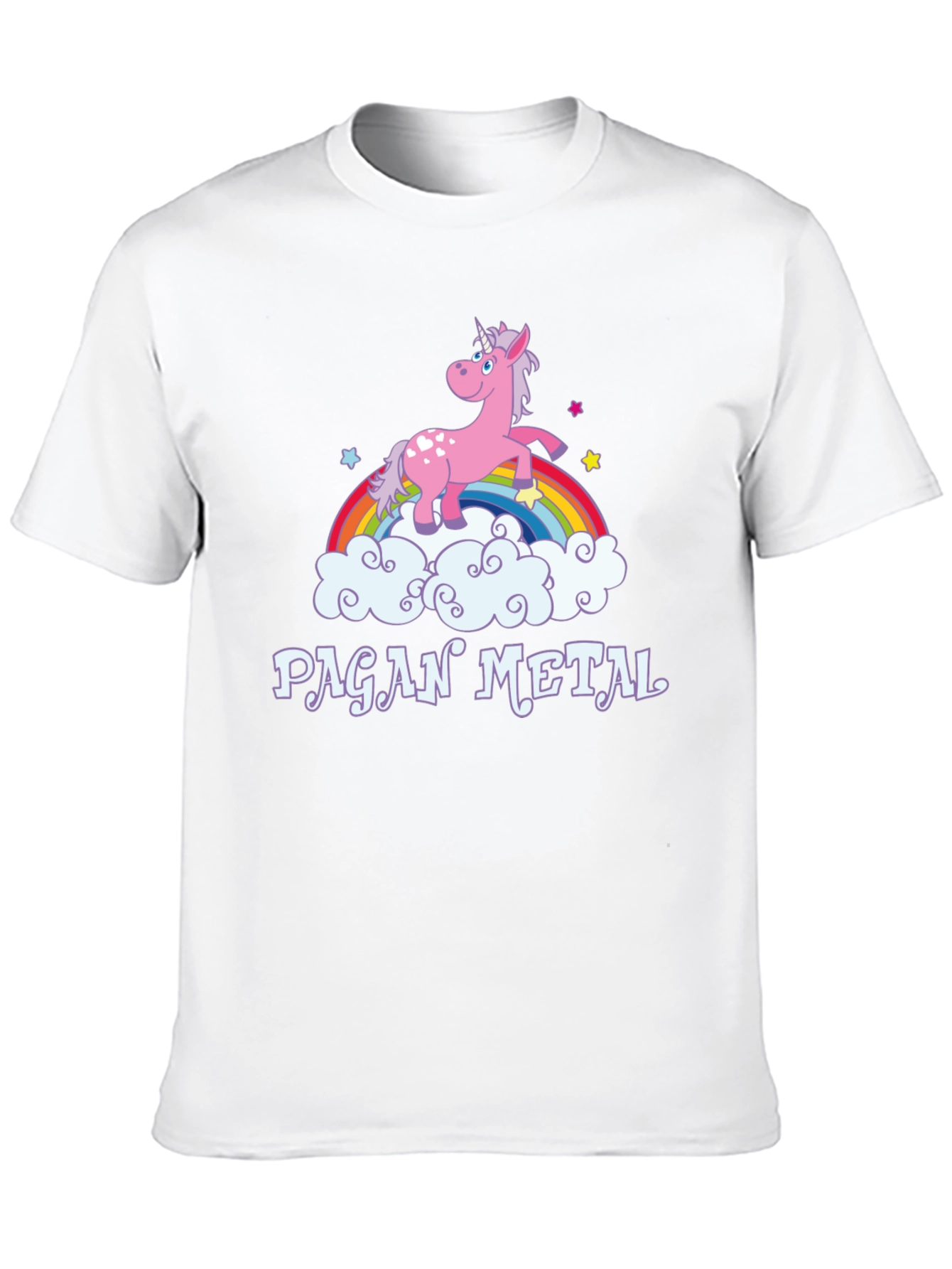 Pagan Metal Unicorn Rainbow T-Shirt