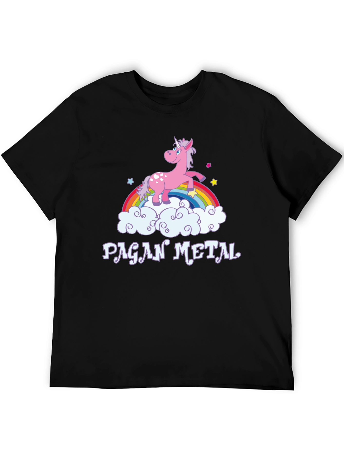 Pagan Metal Unicorn Rainbow T-Shirt