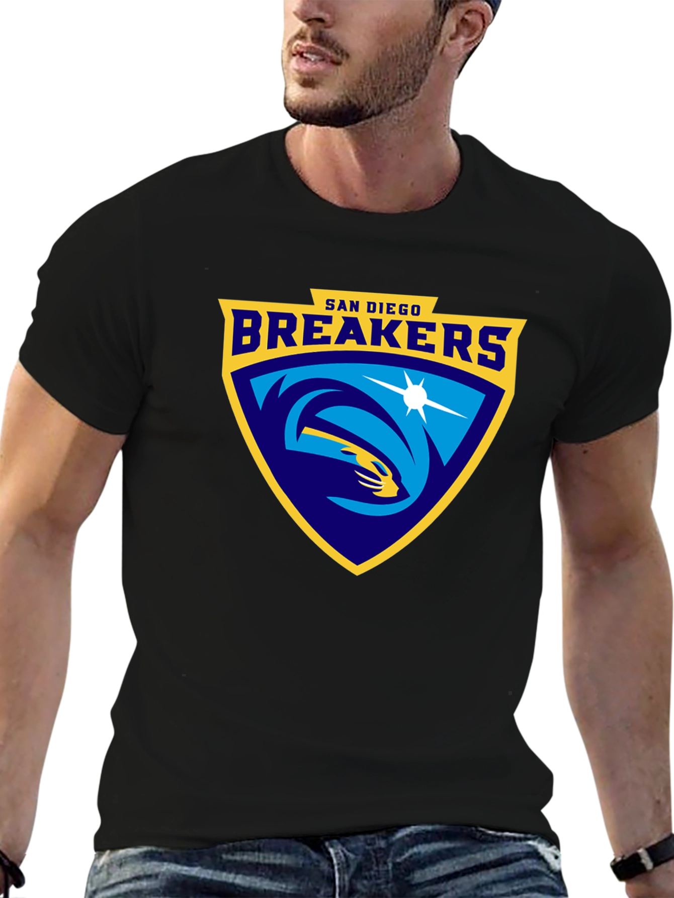 San Diego Breakers Black T-Shirt
