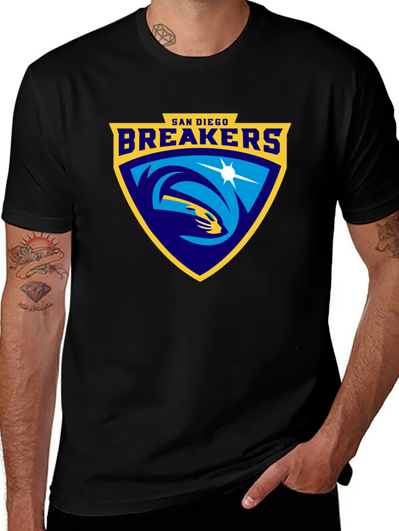 San Diego Breakers Black T-Shirt