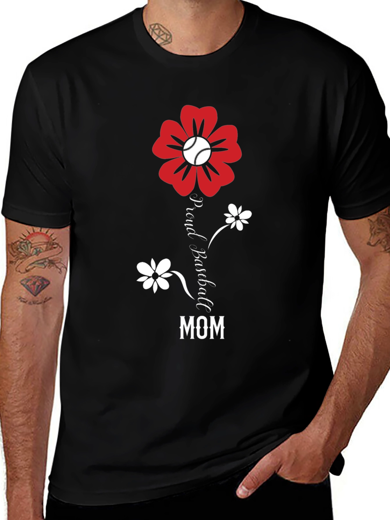 Proud Baseball Mom T-Shirt