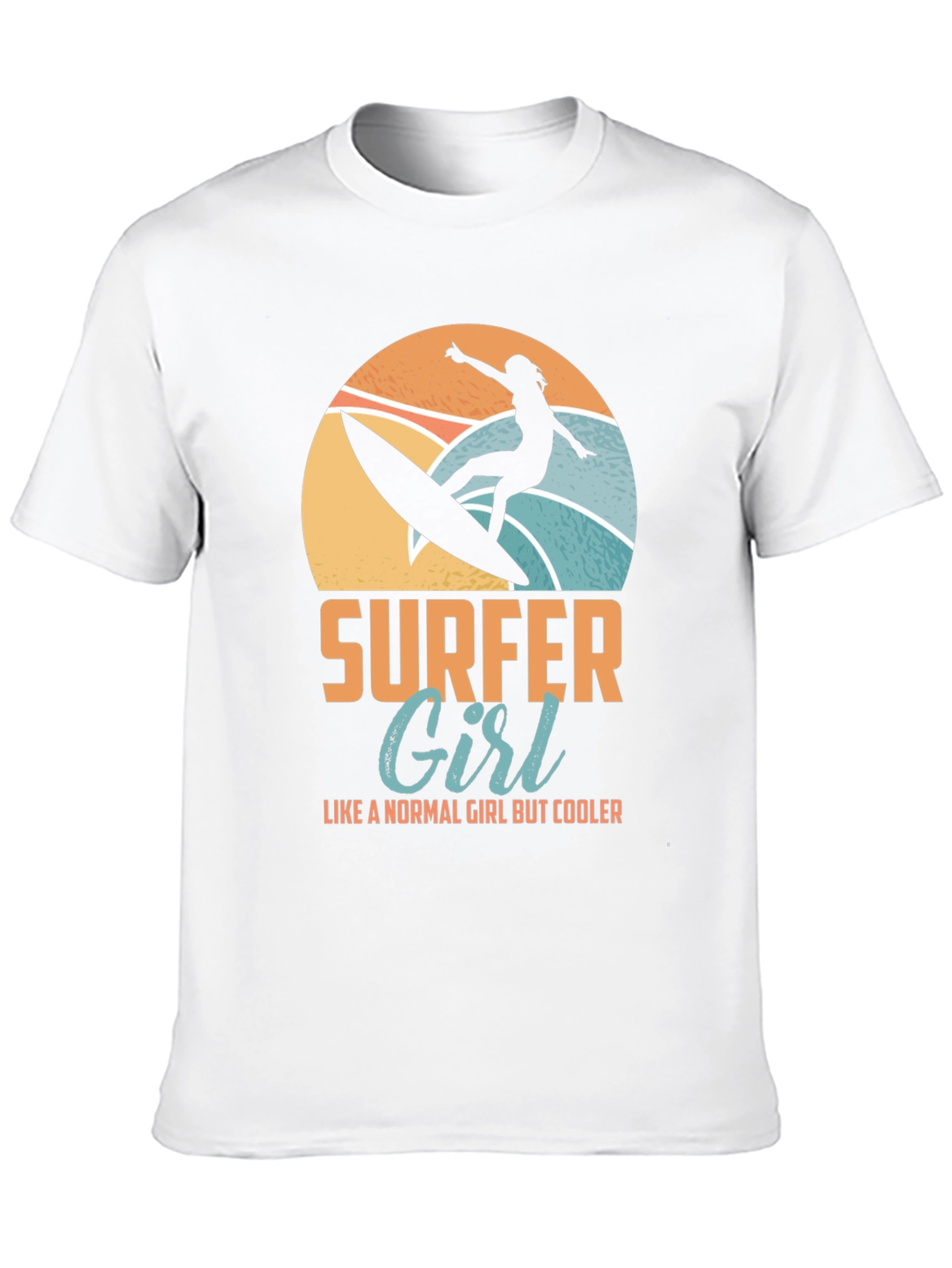 Surfer Girl Graphic Tee - Cool Beach Vibes