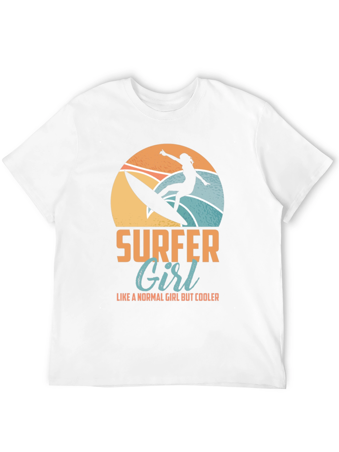Surfer Girl Graphic Tee - Cool Beach Vibes