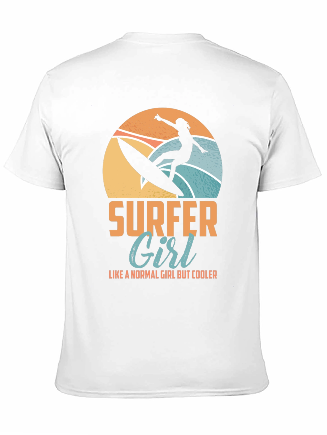 Surfer Girl Graphic Tee - Cool Beach Vibes
