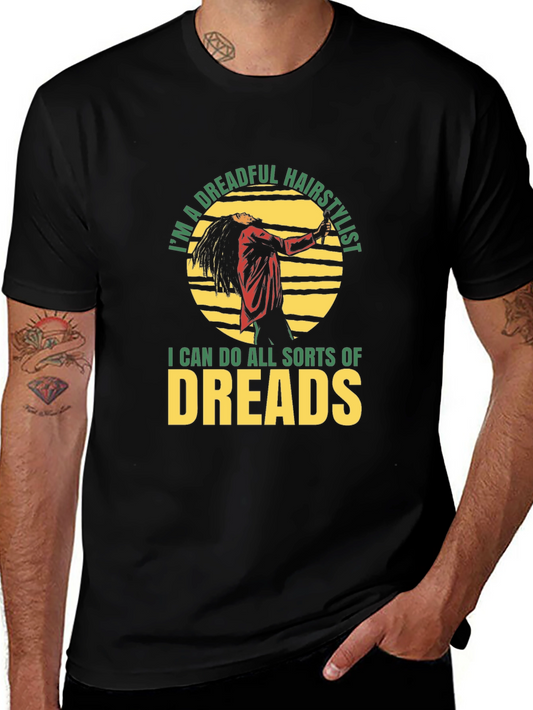 Dreadful Hair Stylist Graphic T-Shirt - Novelty Tee