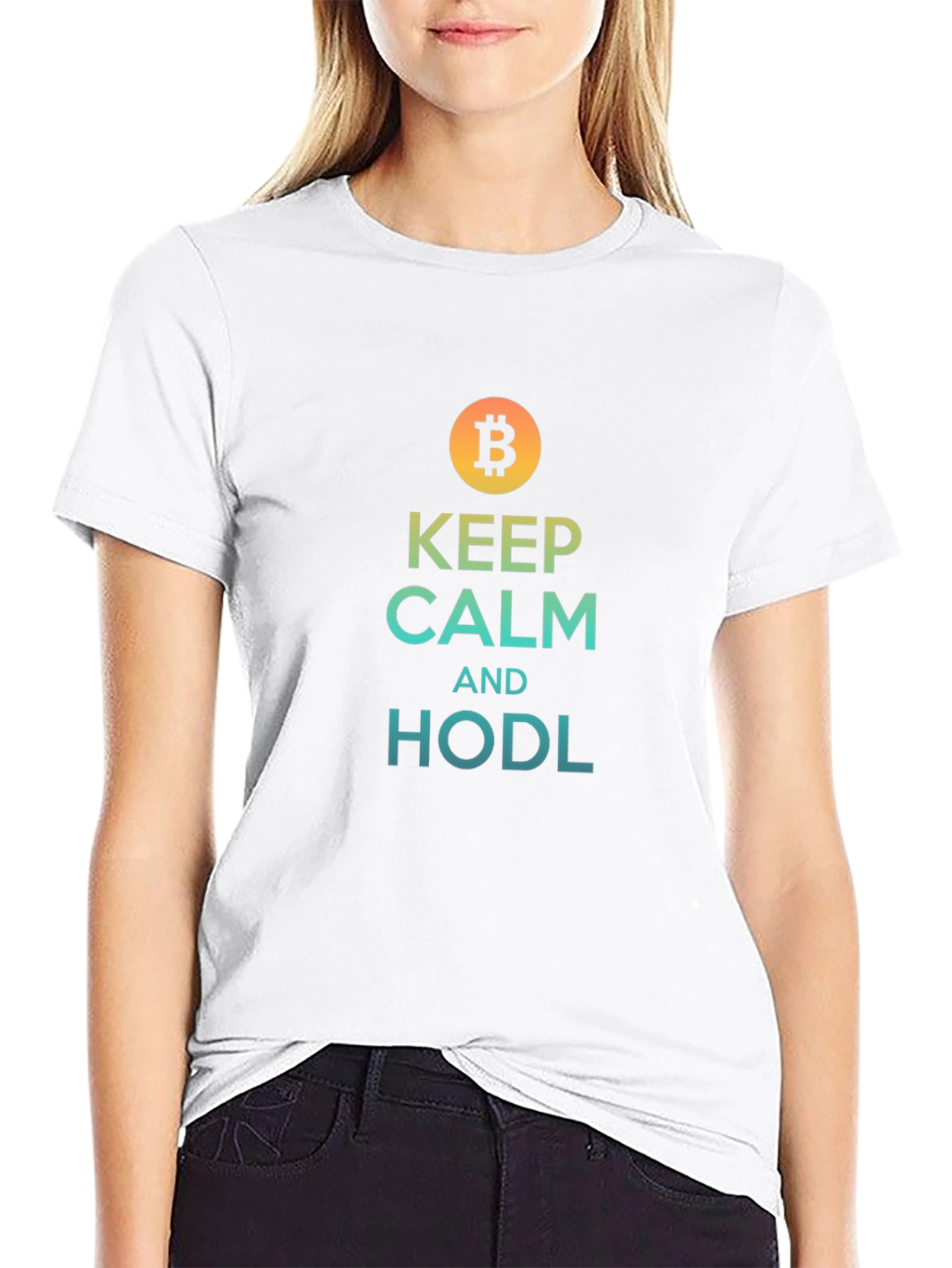 Keep Calm and HODL Bitcoin Crypto T-Shirt