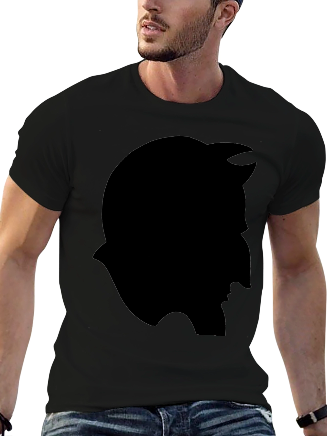 Silhouette Graphic T-Shirt - Mens Black Tee