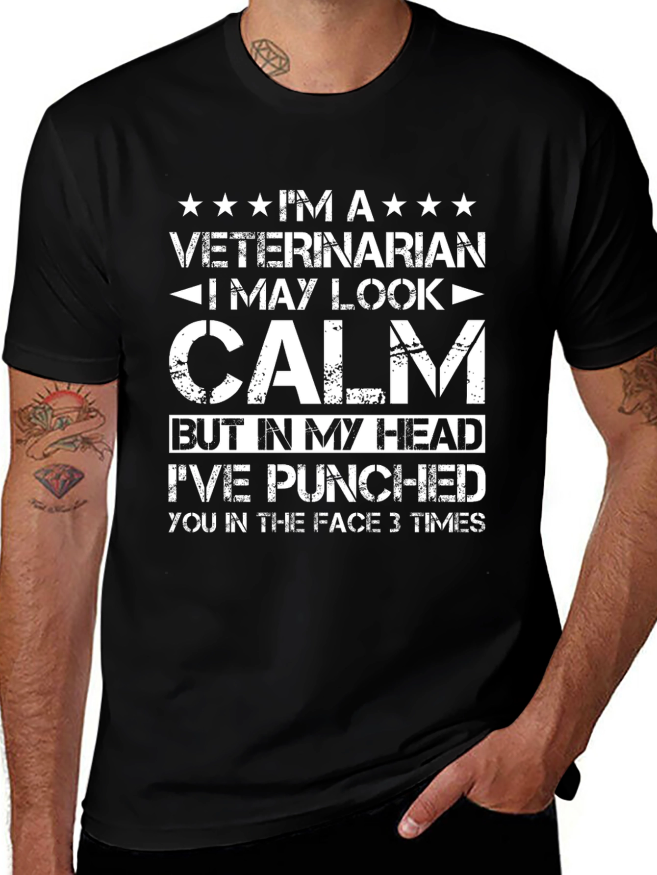 Veterinarian Calm Funny T-Shirt