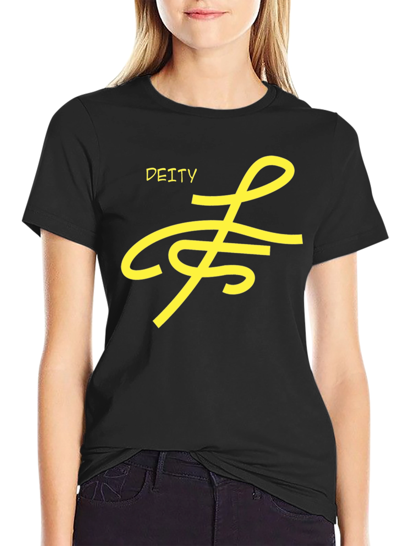Deity Graphic Tee - Black Stylish Casual Wear