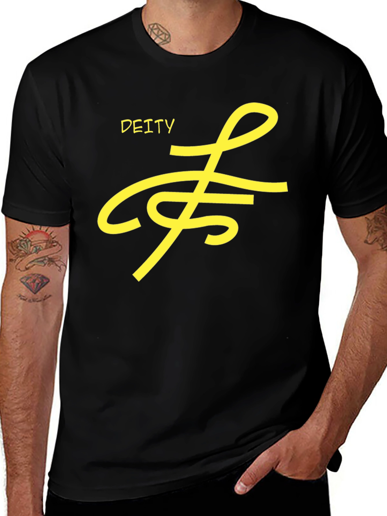 Deity Graphic Tee - Black Stylish Casual Wear
