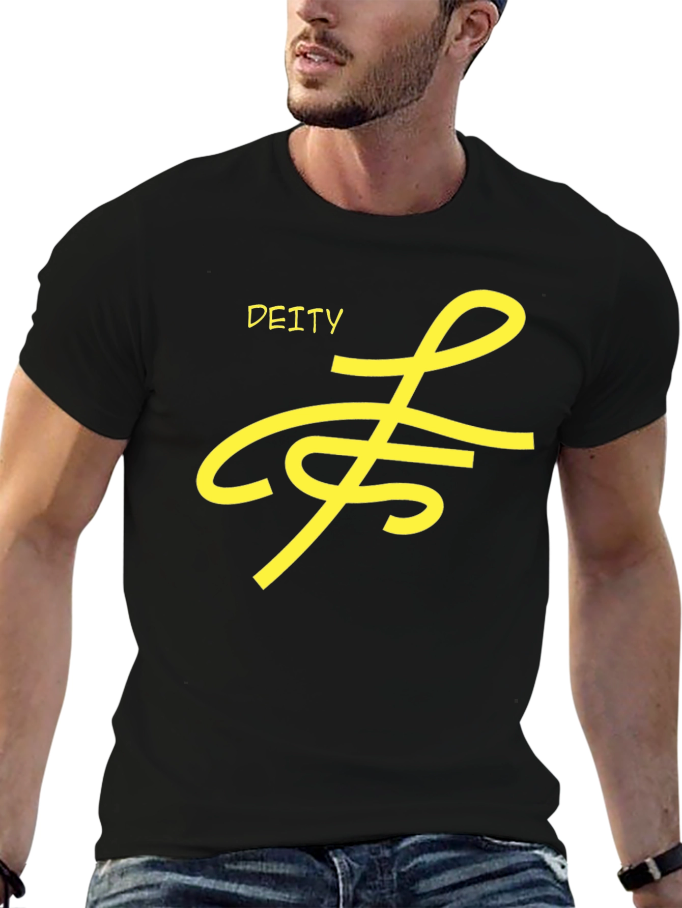 Deity Graphic Tee - Black Stylish Casual Wear
