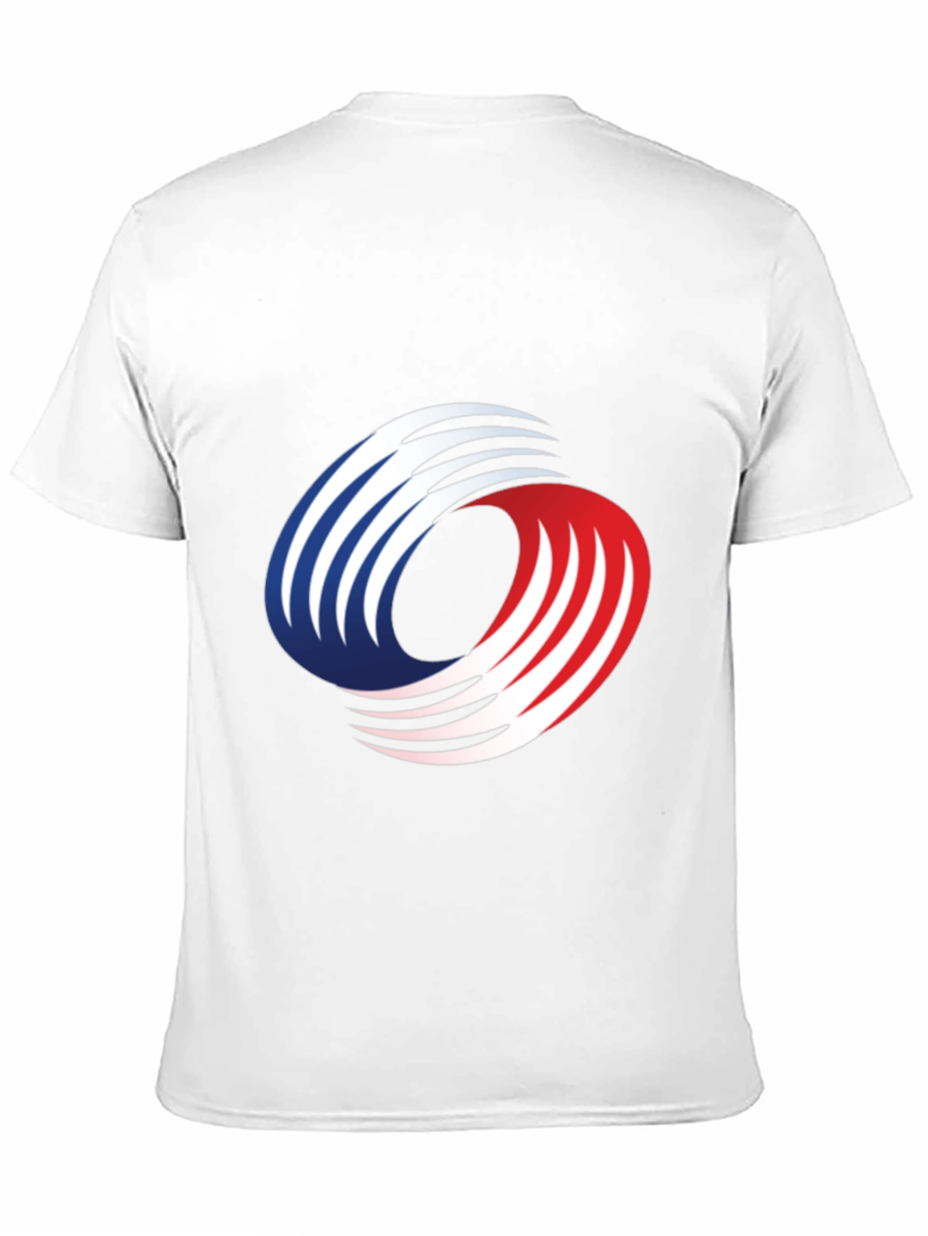 Abstract Graphic Tee - Red White & Blue