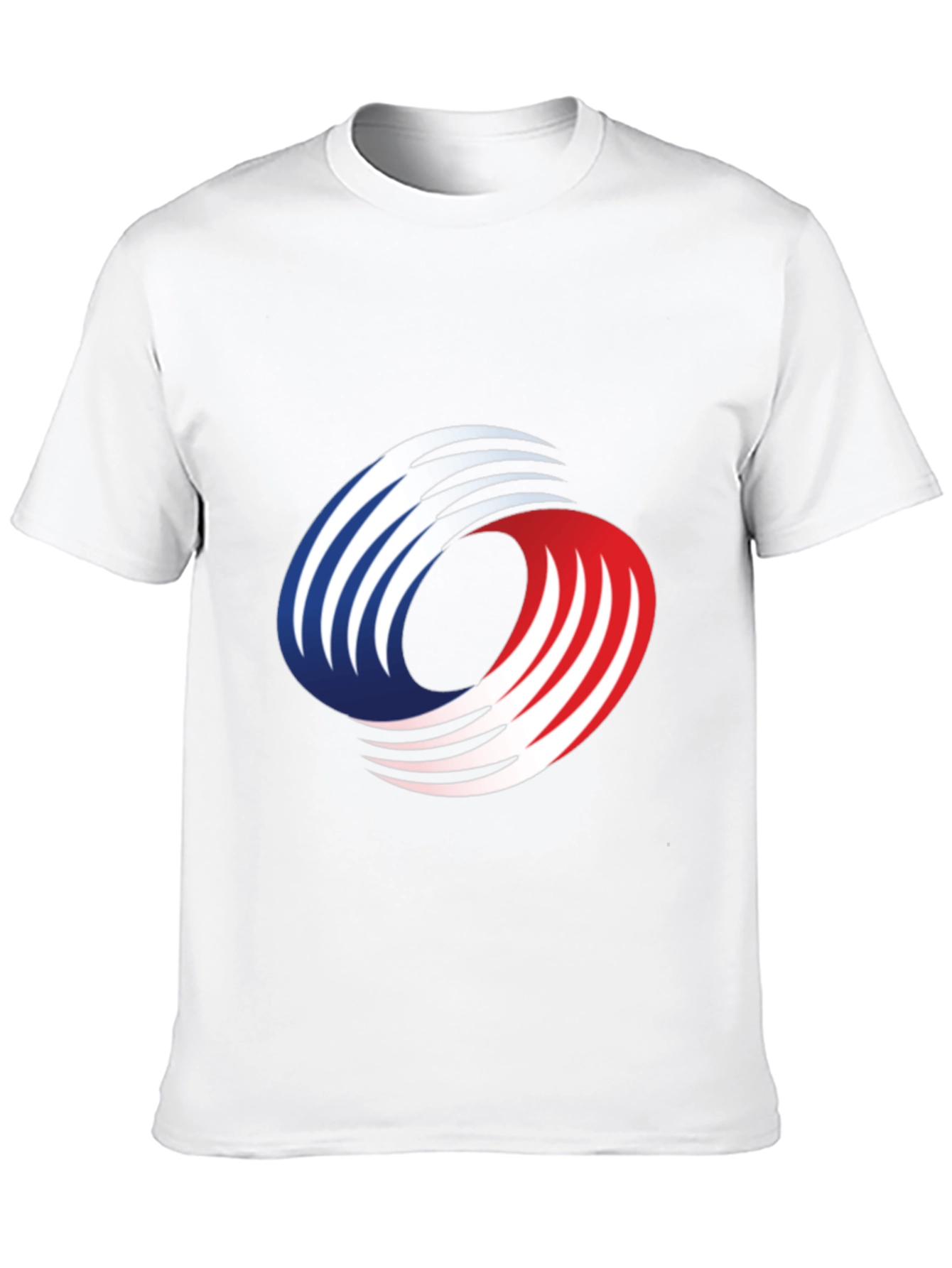 Abstract Graphic Tee - Red White & Blue