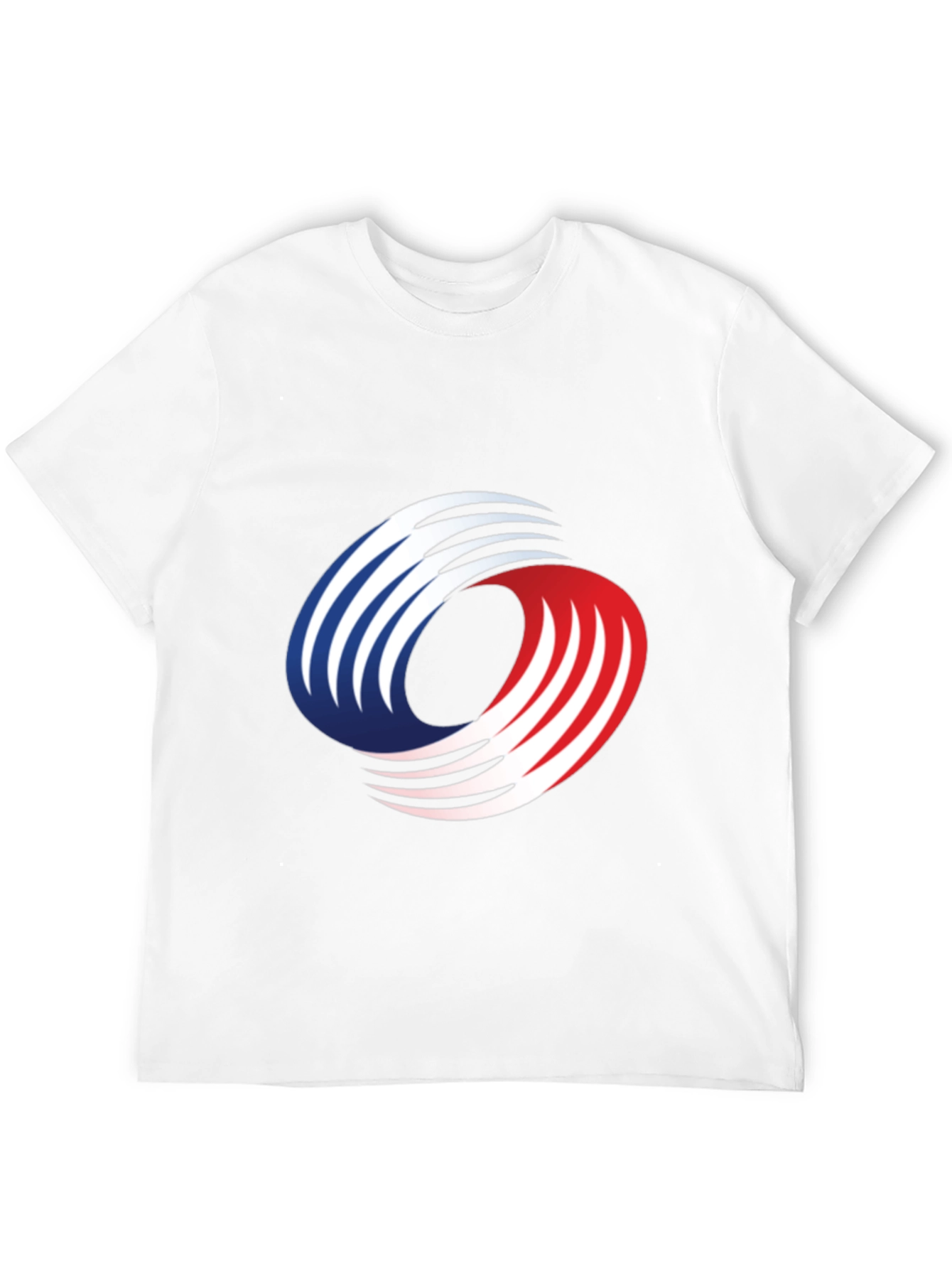 Abstract Graphic Tee - Red White & Blue