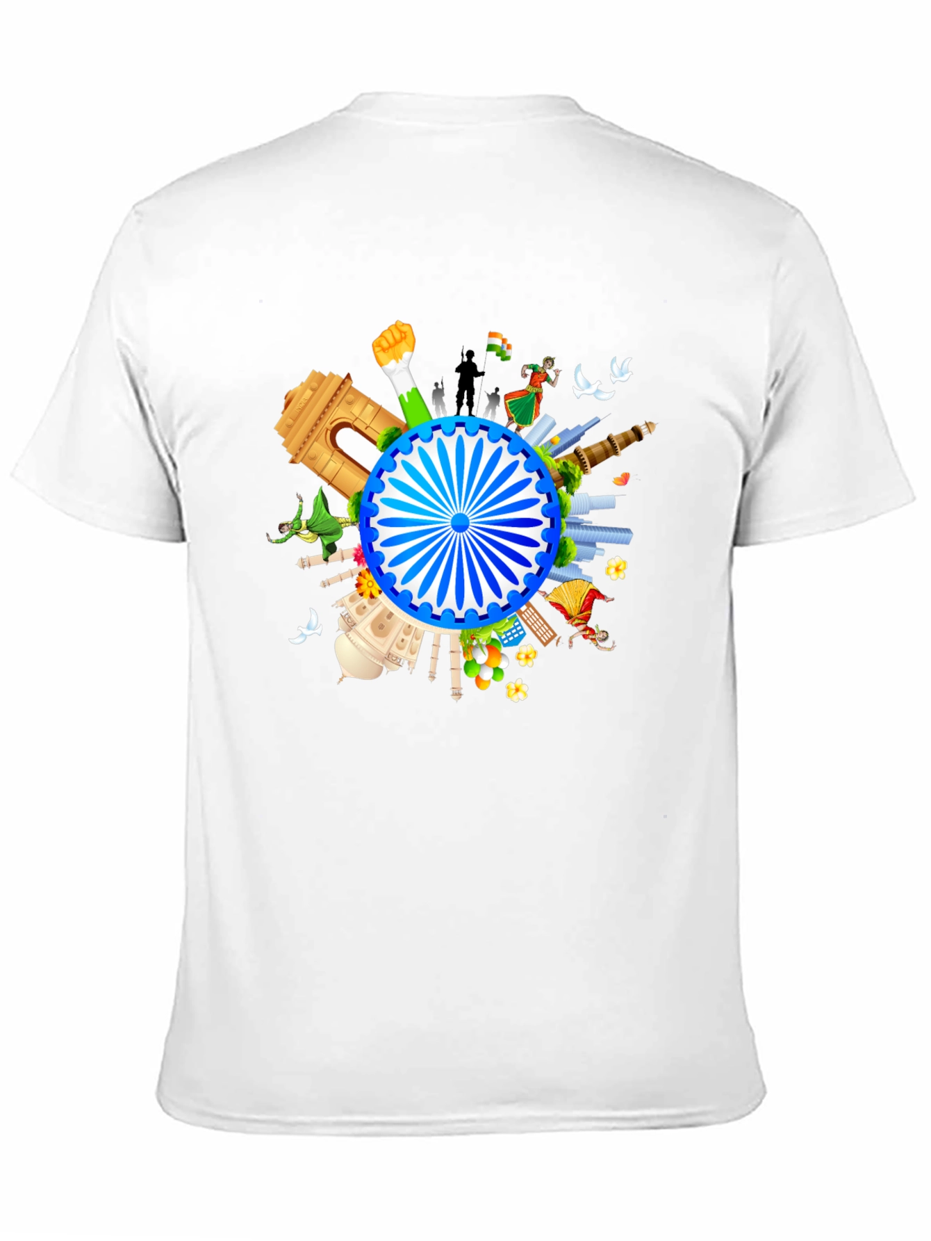 India Pride Black Graphic Tee