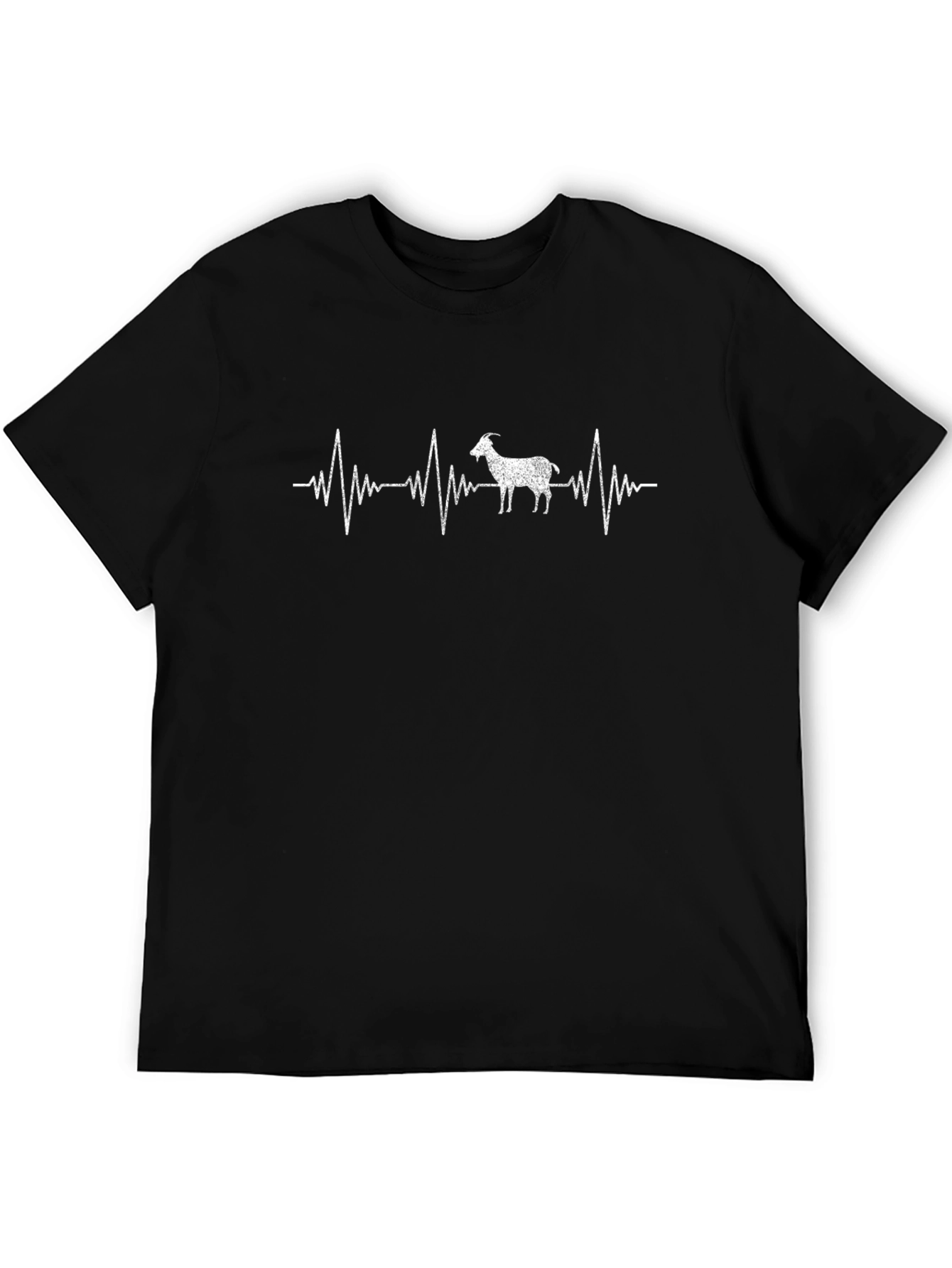 Goat Heartbeat T-Shirt - Black