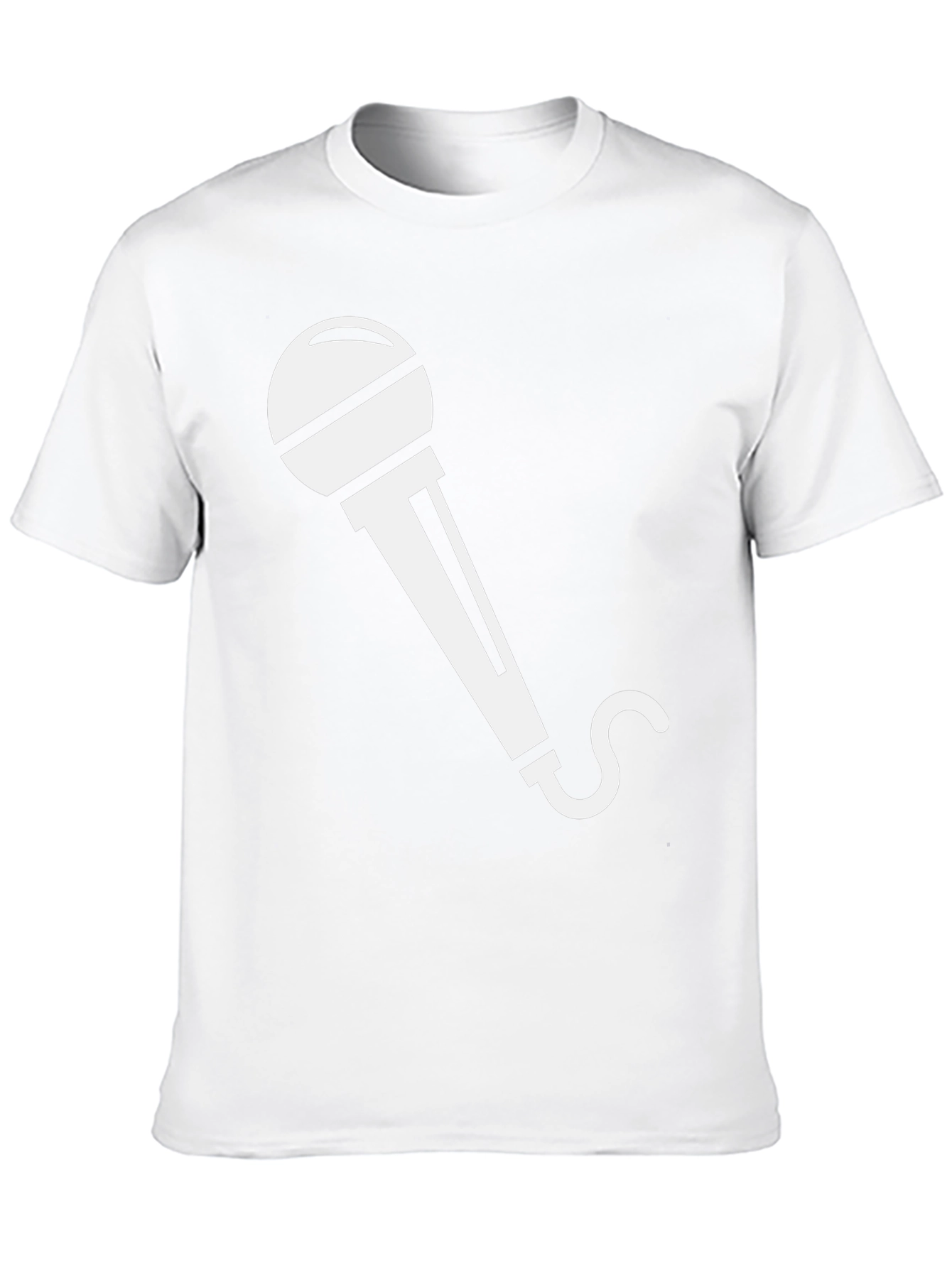 Microphone Graphic Tee - Black