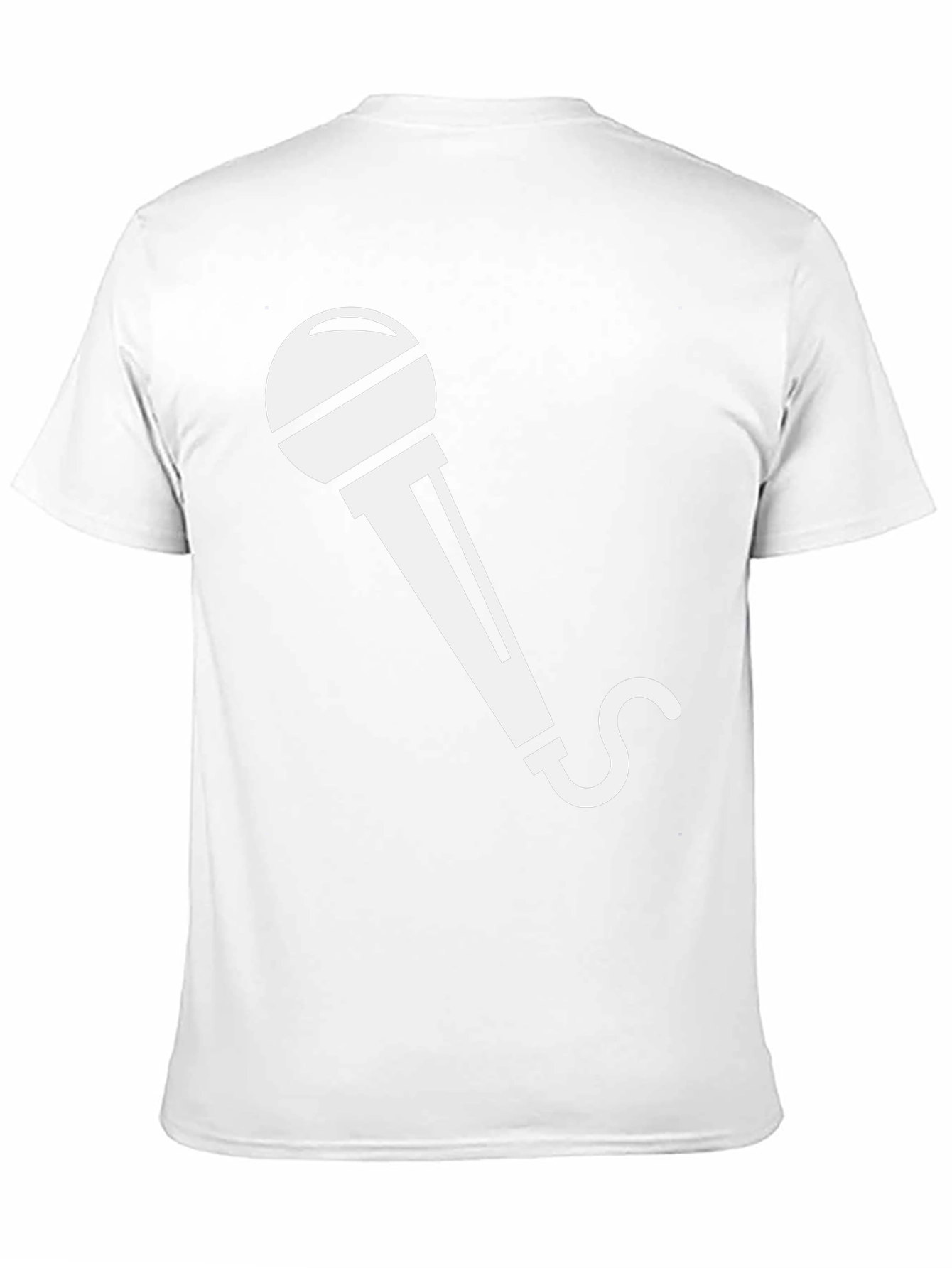 Microphone Graphic Tee - Black