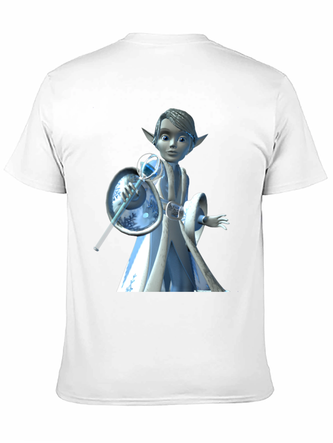 Cartoon Character Graphic Tee - Black T-Shirt