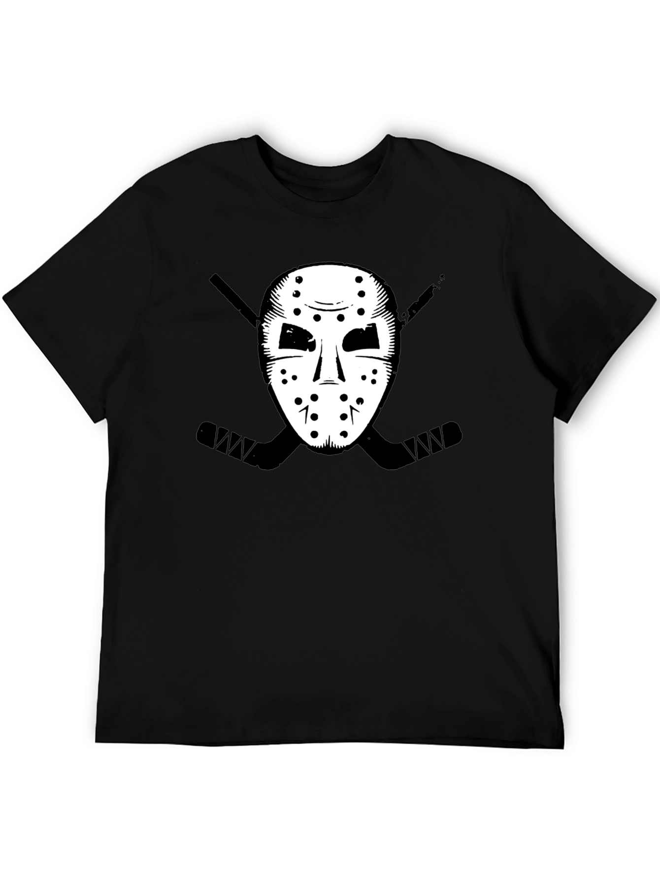 Hockey Mask Graphic Tee - Black T-Shirt