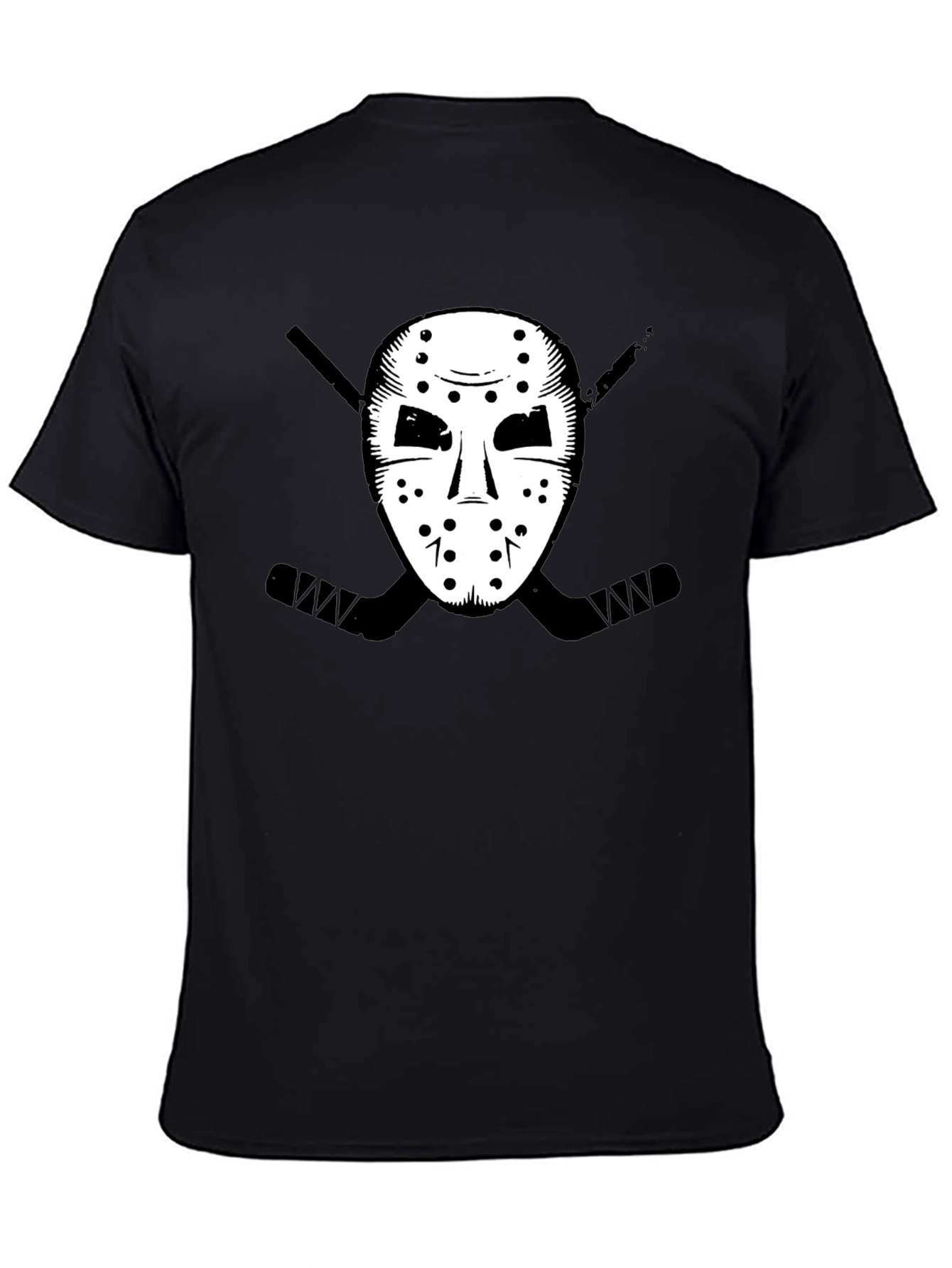 Hockey Mask Graphic Tee - Black T-Shirt