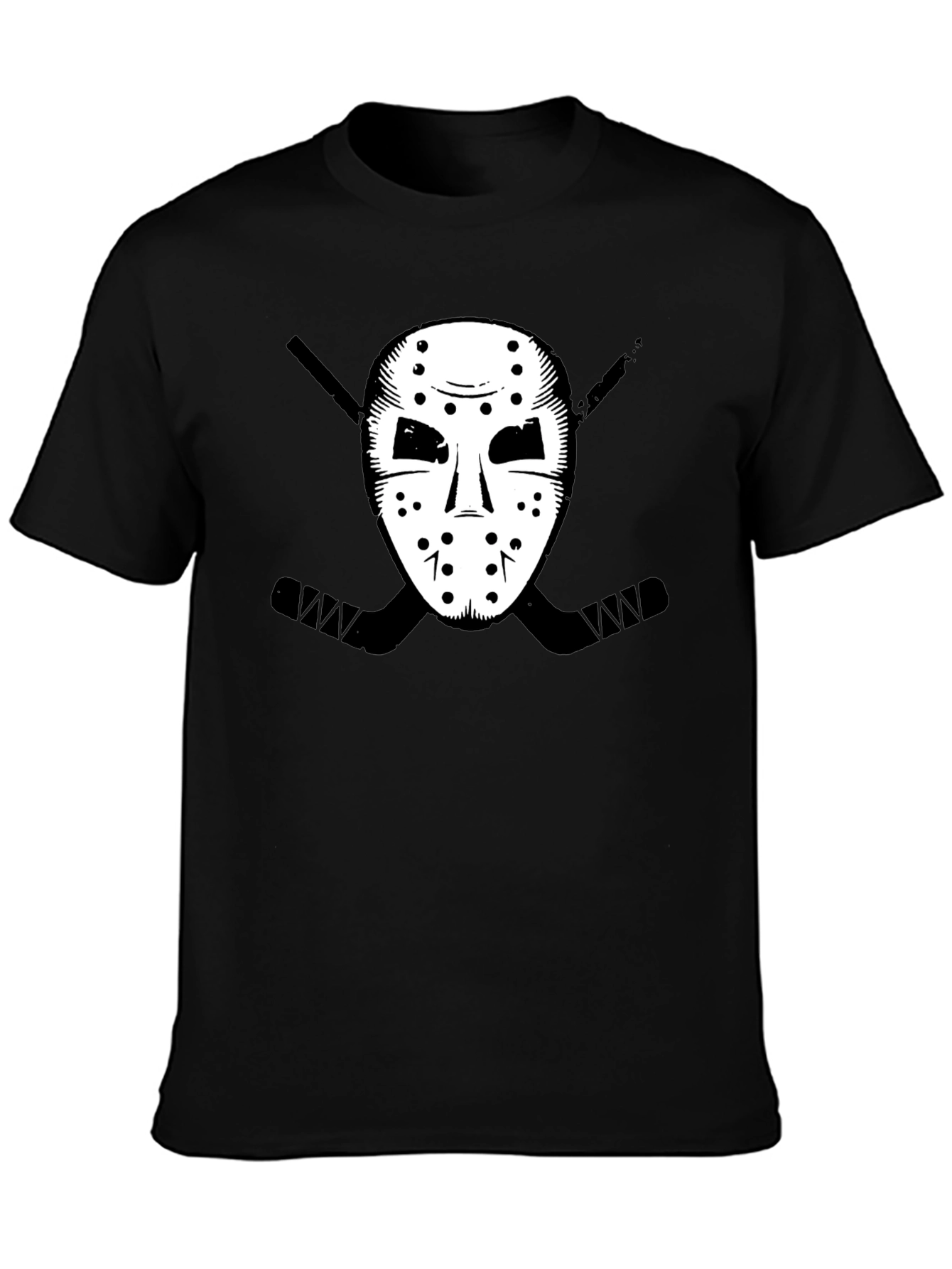 Hockey Mask Graphic Tee - Black T-Shirt