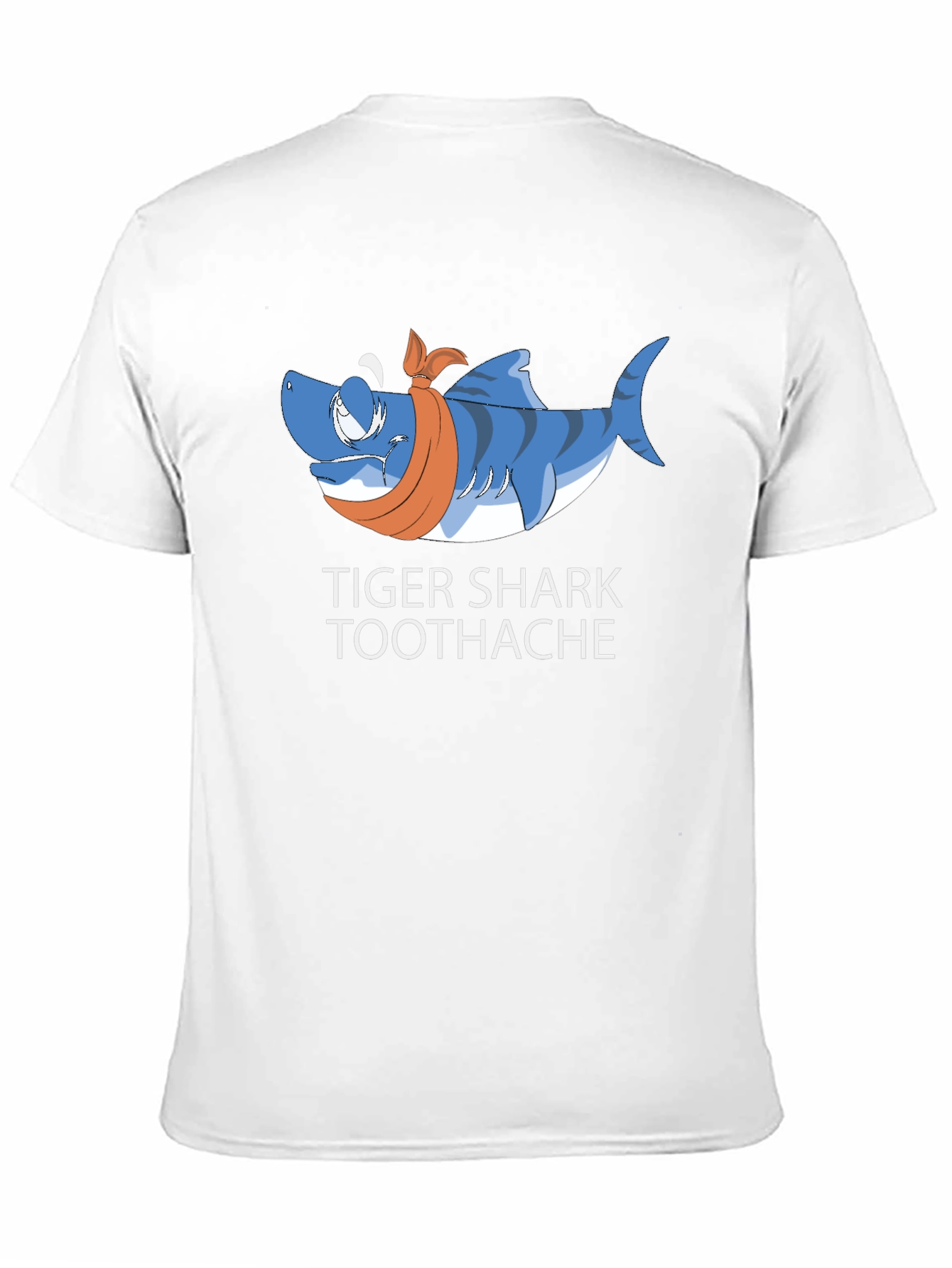 Tiger Shark Toothache Black T-Shirt