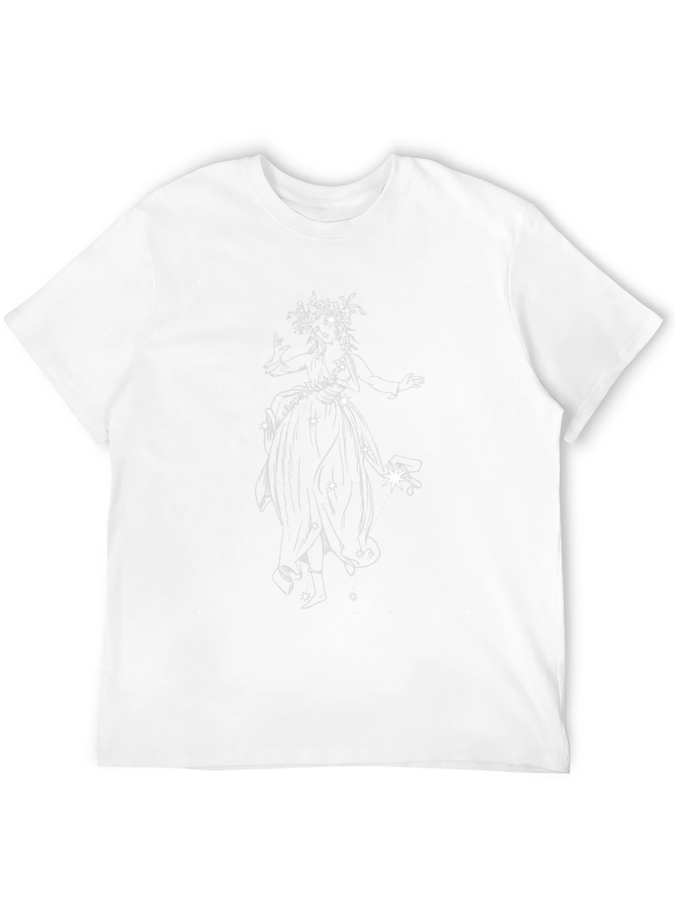 Celestial Fairy Graphic Tee - Black Cotton Blend