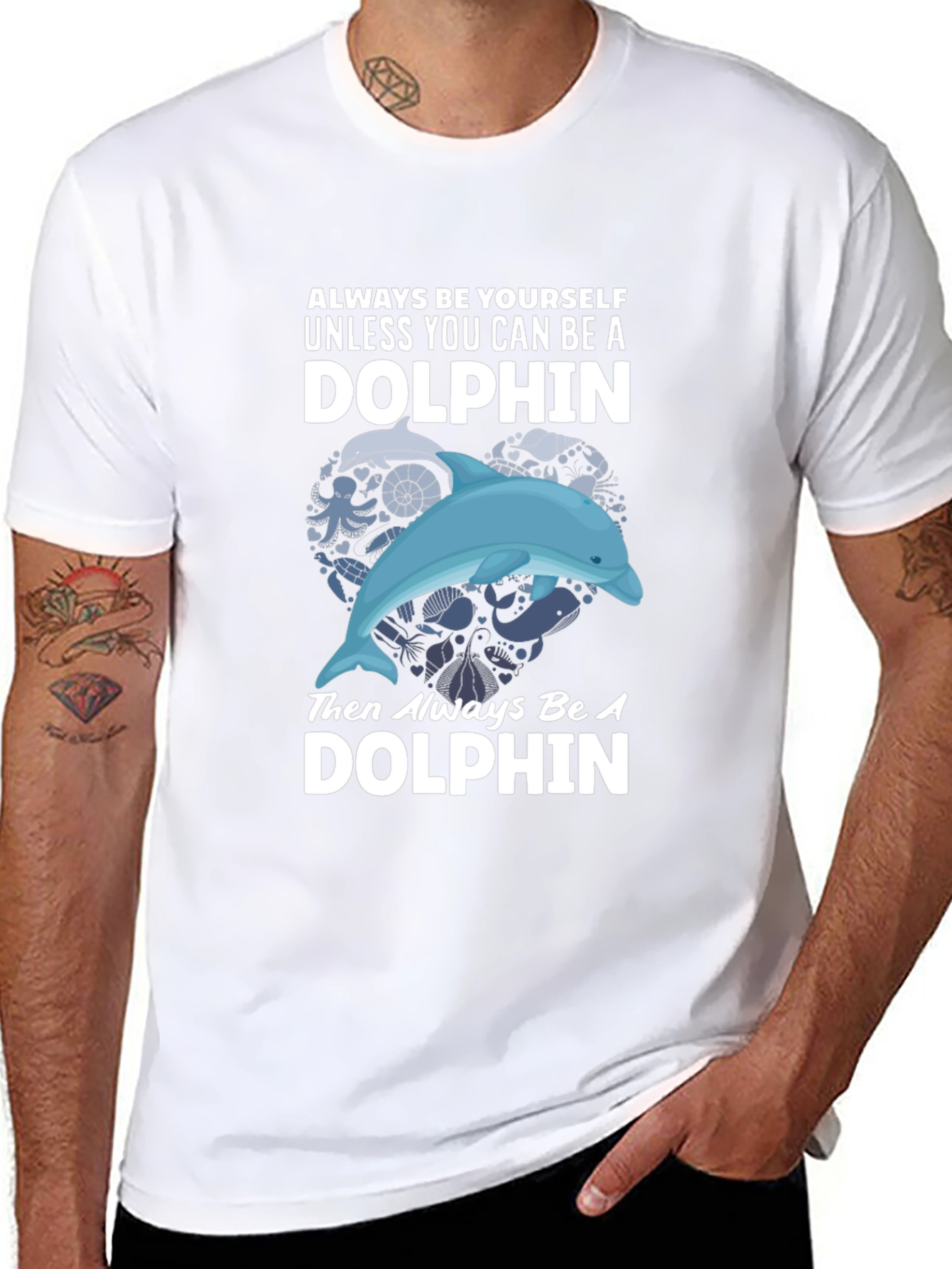 Dolphin Graphic T-Shirt - Always Be Yourself