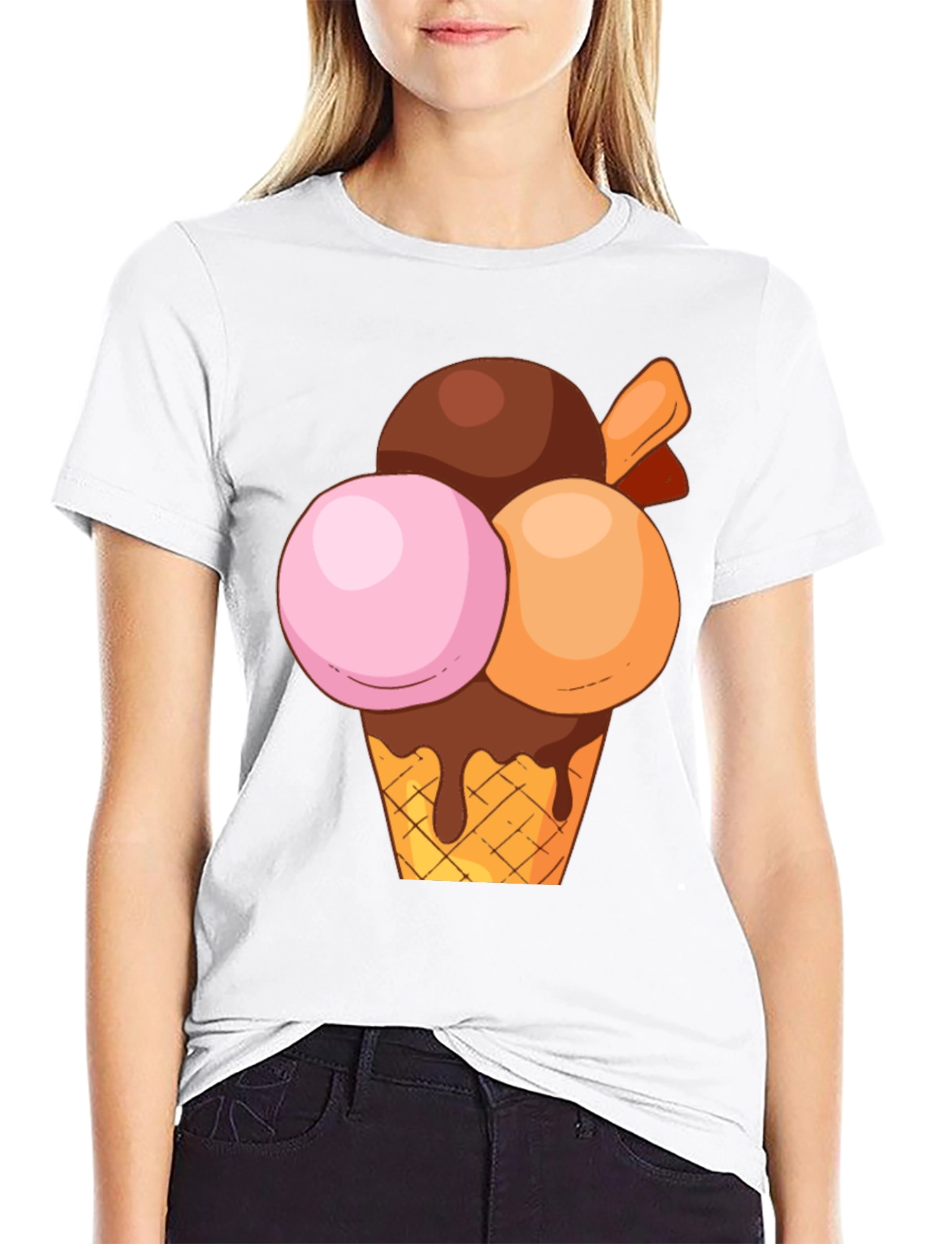 Ice Cream Graphic Tee - Sweet Treat Design