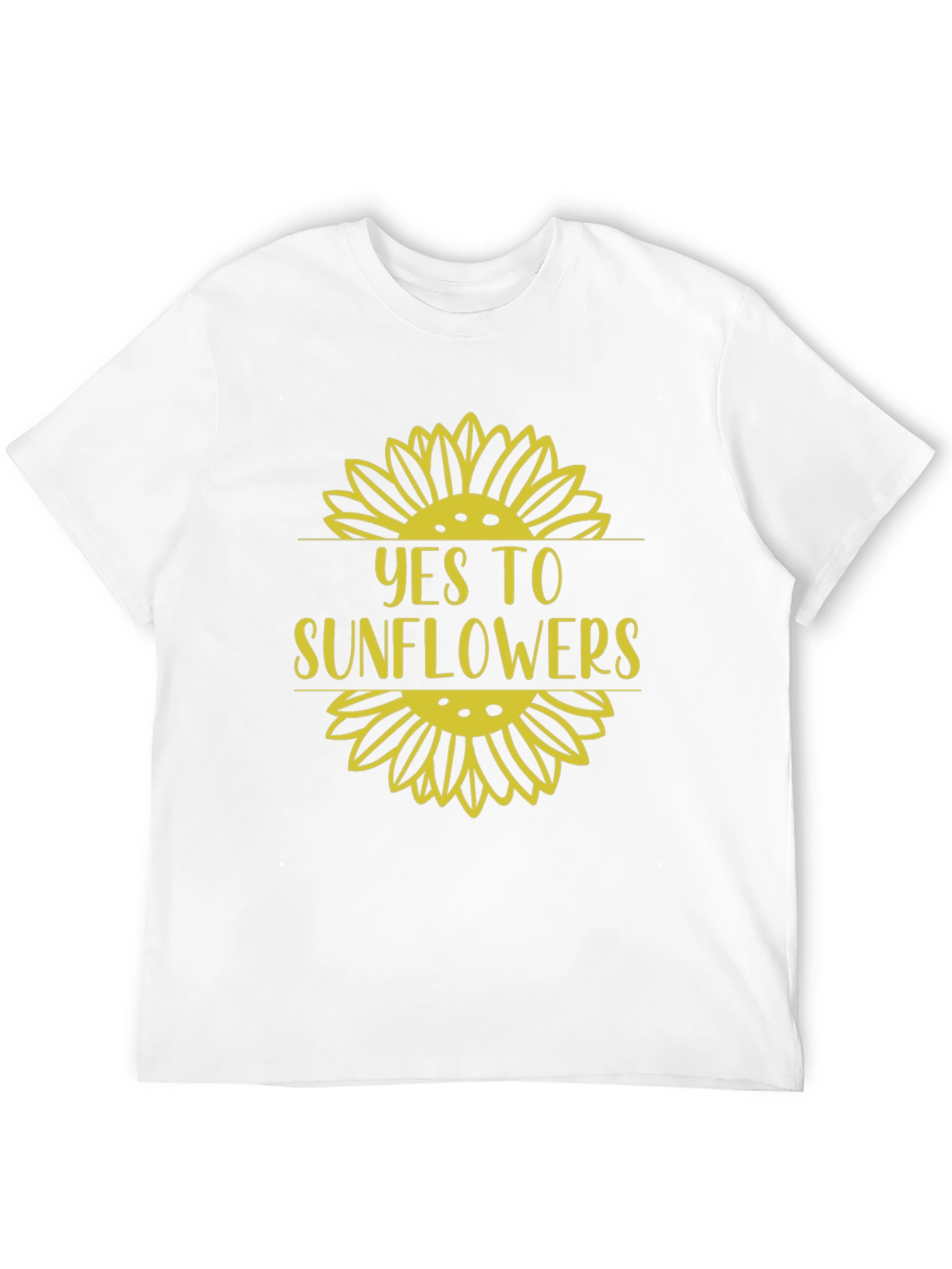 Yes to Sunflowers Graphic Tee - Black Cotton T-Shirt