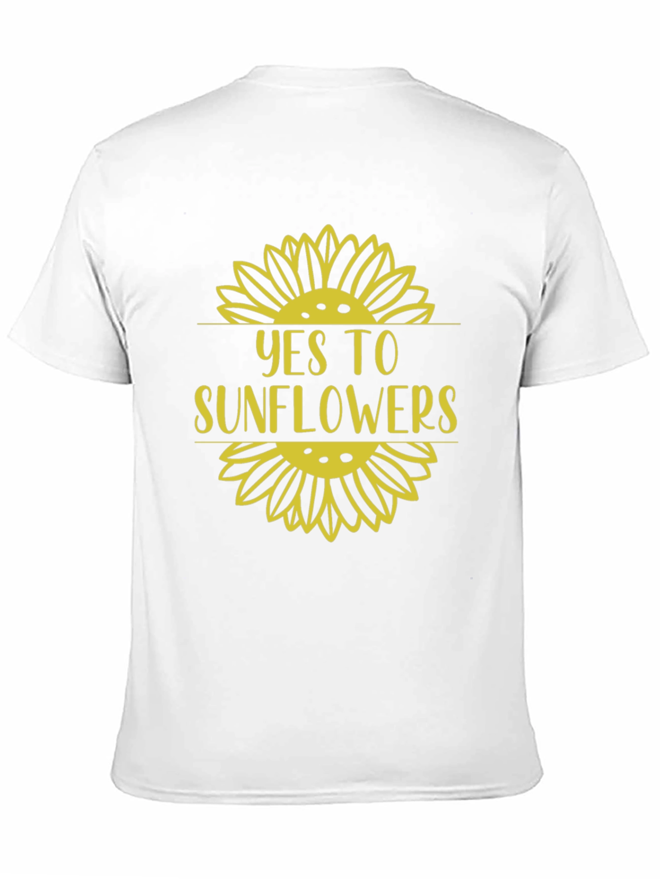 Yes to Sunflowers Graphic Tee - Black Cotton T-Shirt