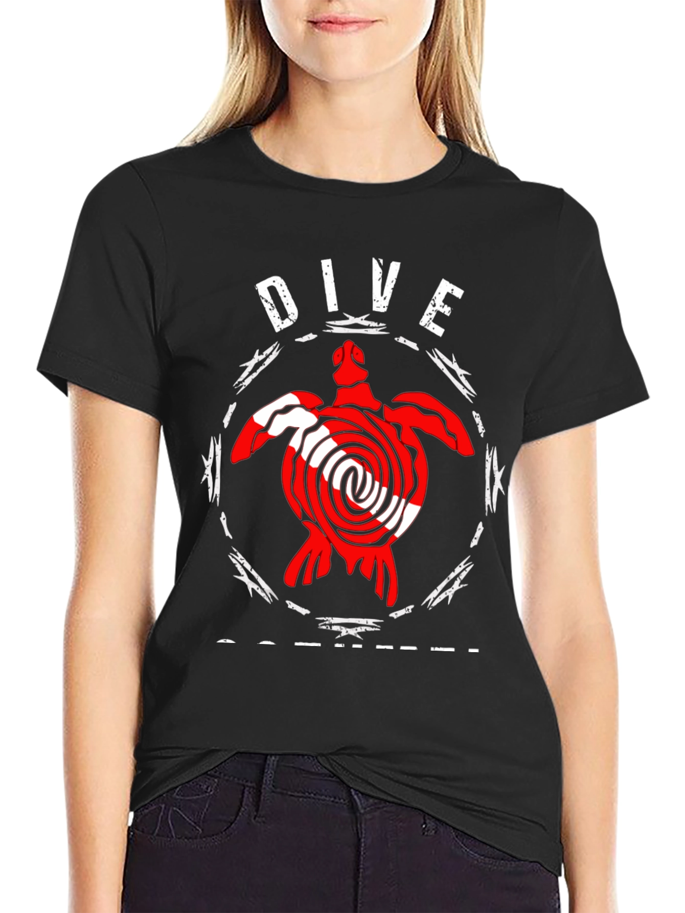 Dive Scuba Turtle Graphic T-Shirt
