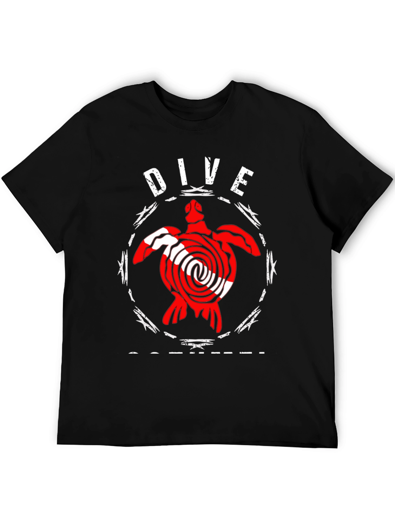 Dive Scuba Turtle Graphic T-Shirt
