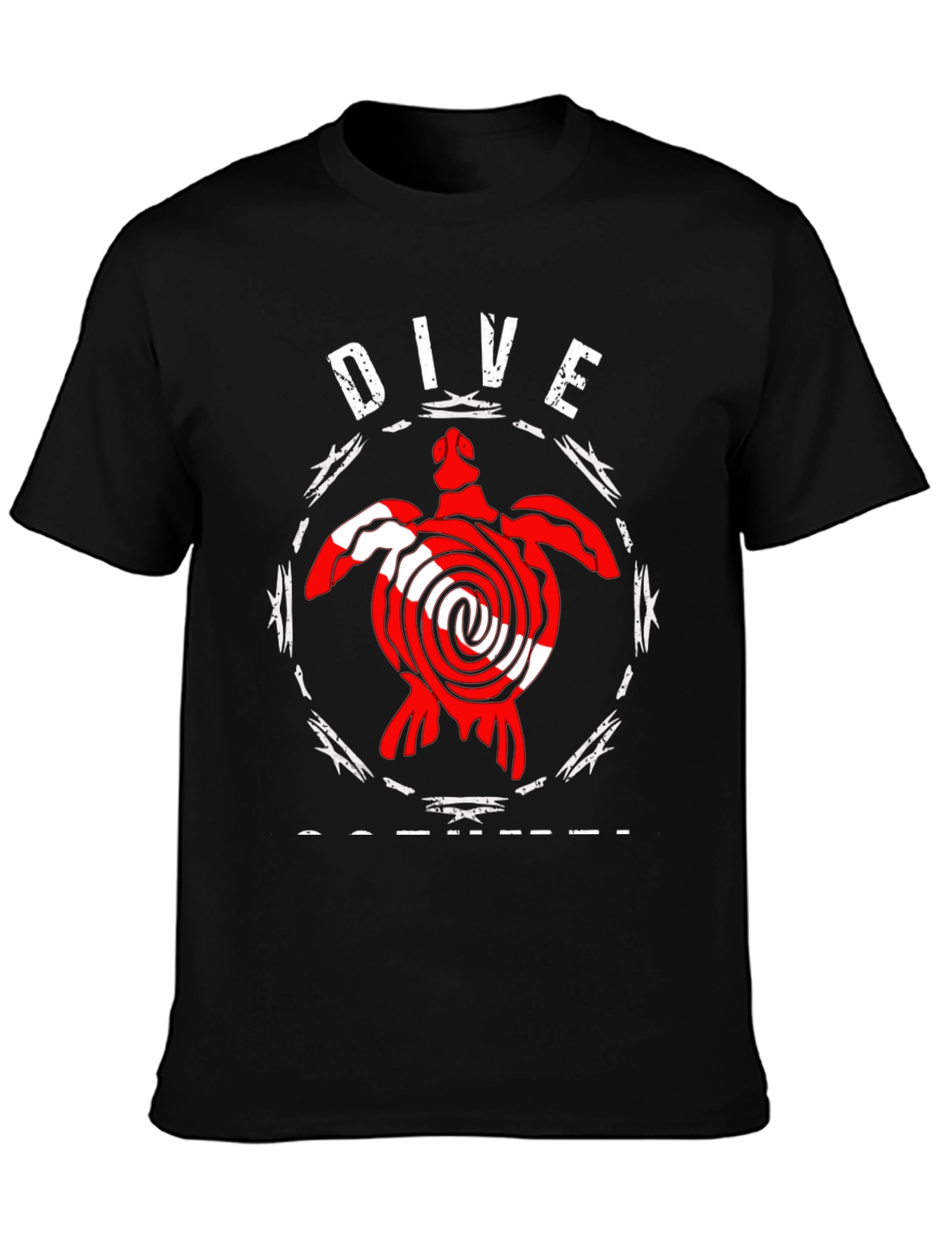 Dive Scuba Turtle Graphic T-Shirt