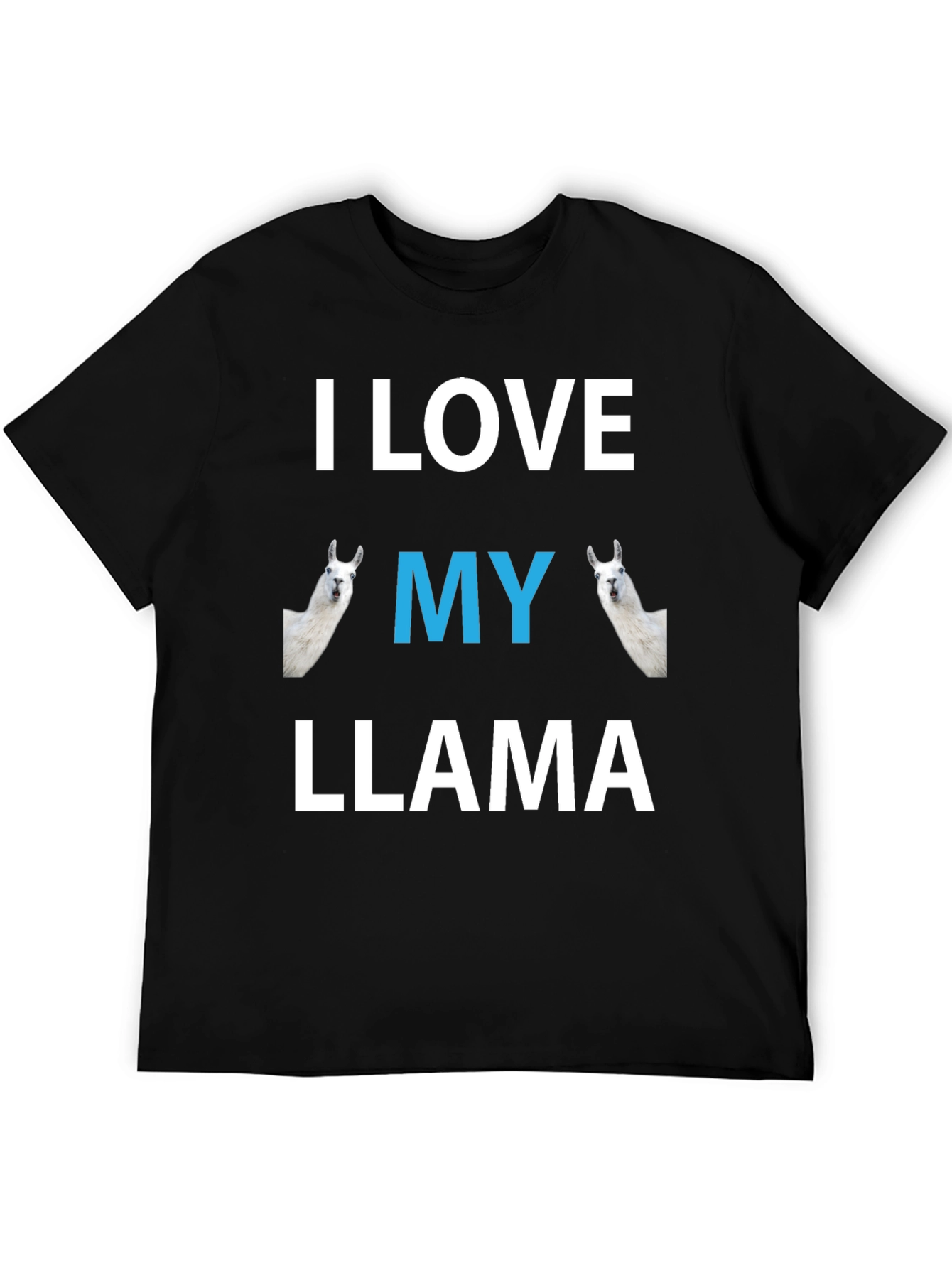 I Love My Llama Graphic T-Shirt - Novelty Tee