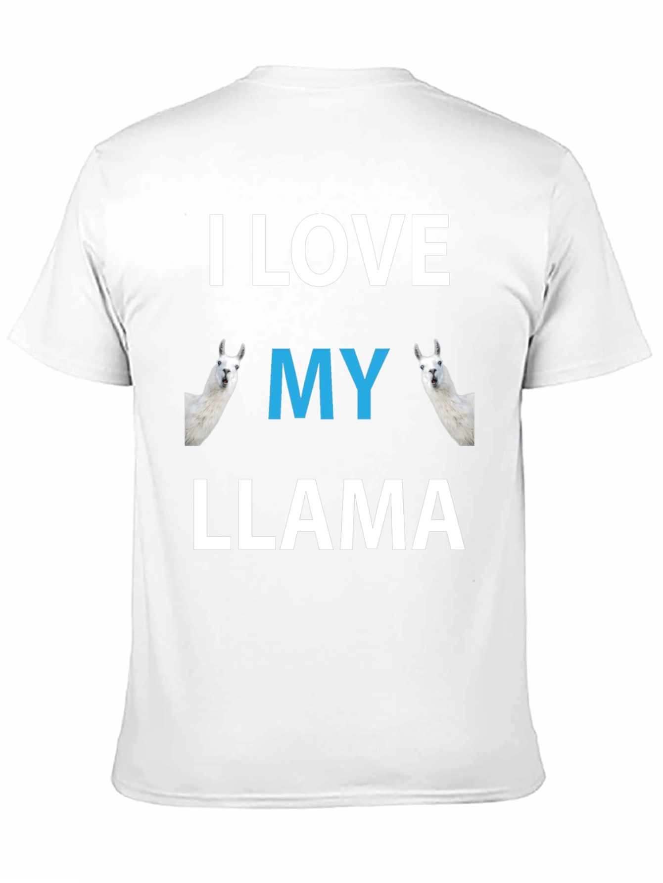 I Love My Llama Graphic T-Shirt - Novelty Tee