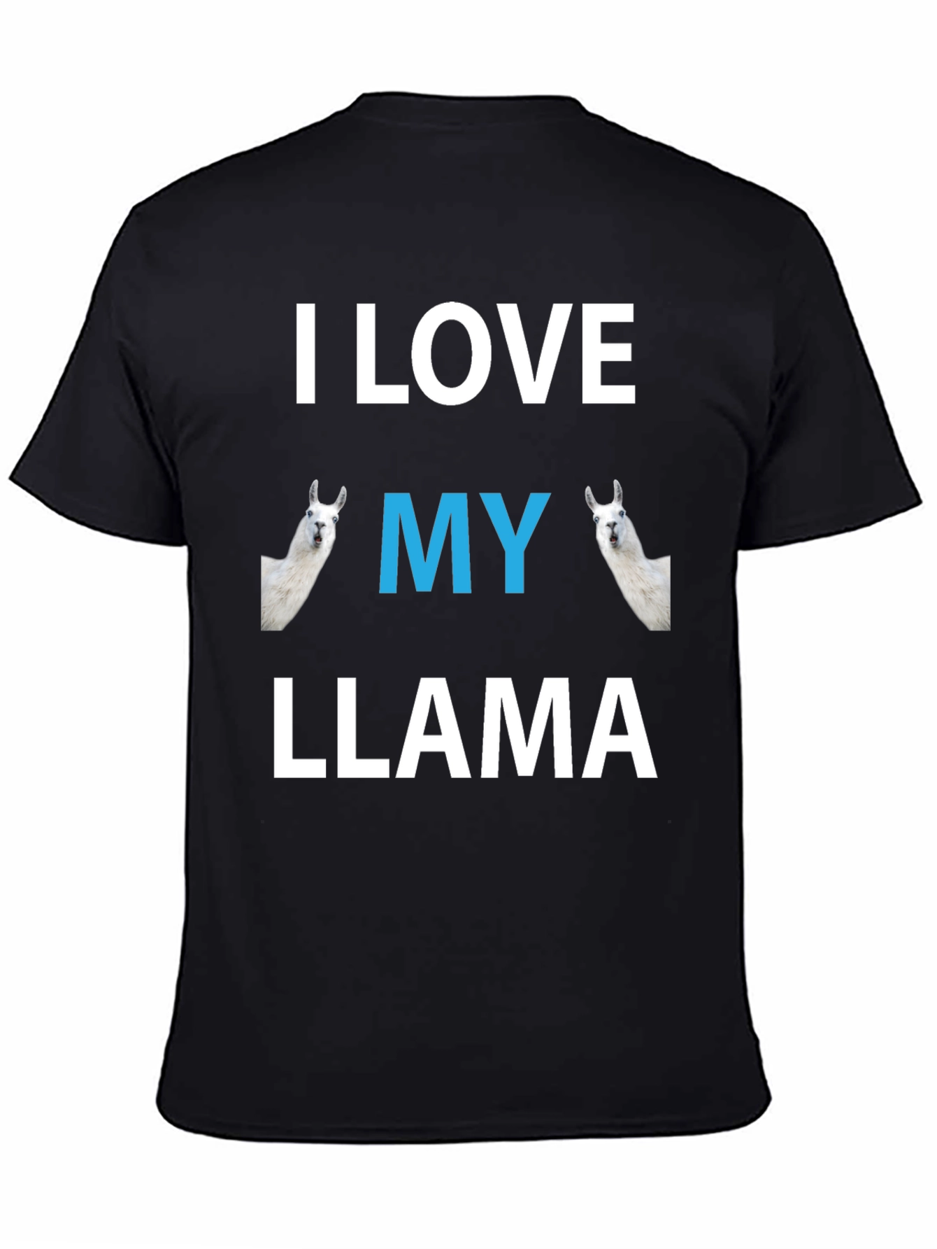 I Love My Llama Graphic T-Shirt - Novelty Tee